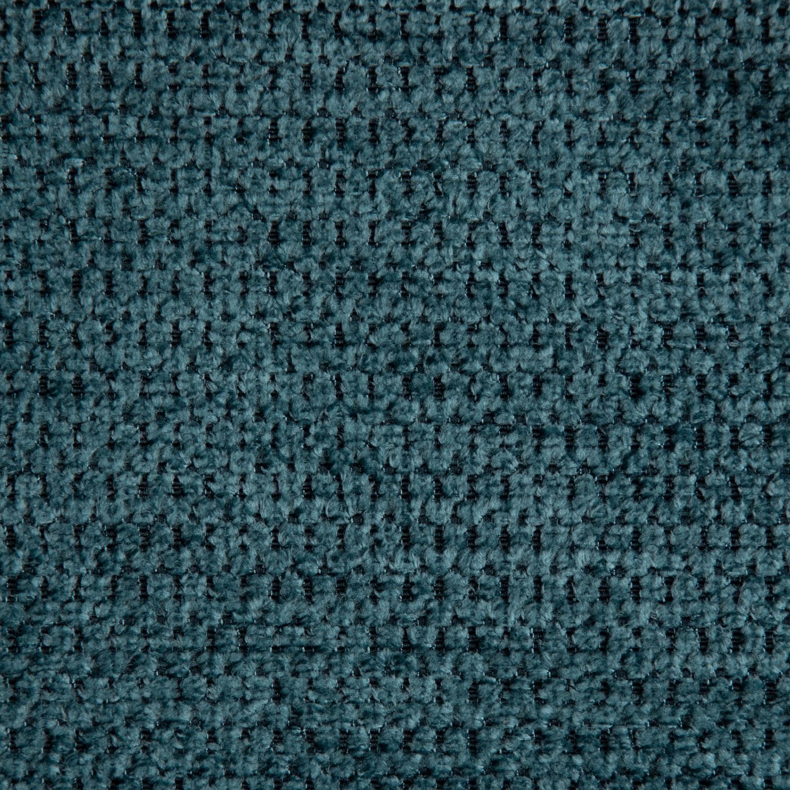 Pouf 100x50 cm in tessuto effetto maglia blu petrolio - Tlamy
