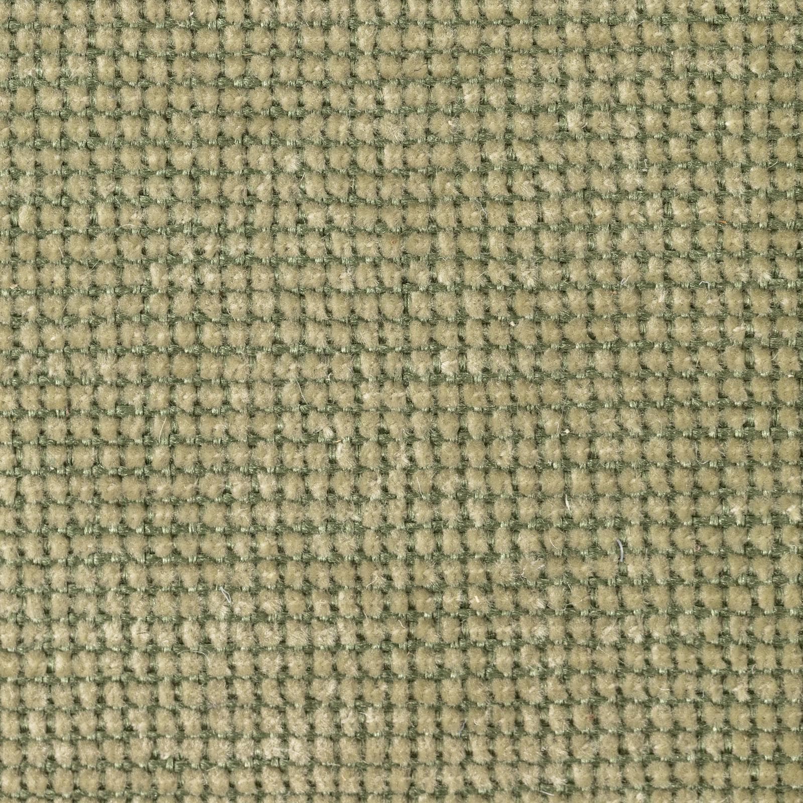 Pouf 45x42 cm in tessuto a trama sottile verde chiaro con design astratto - Everett