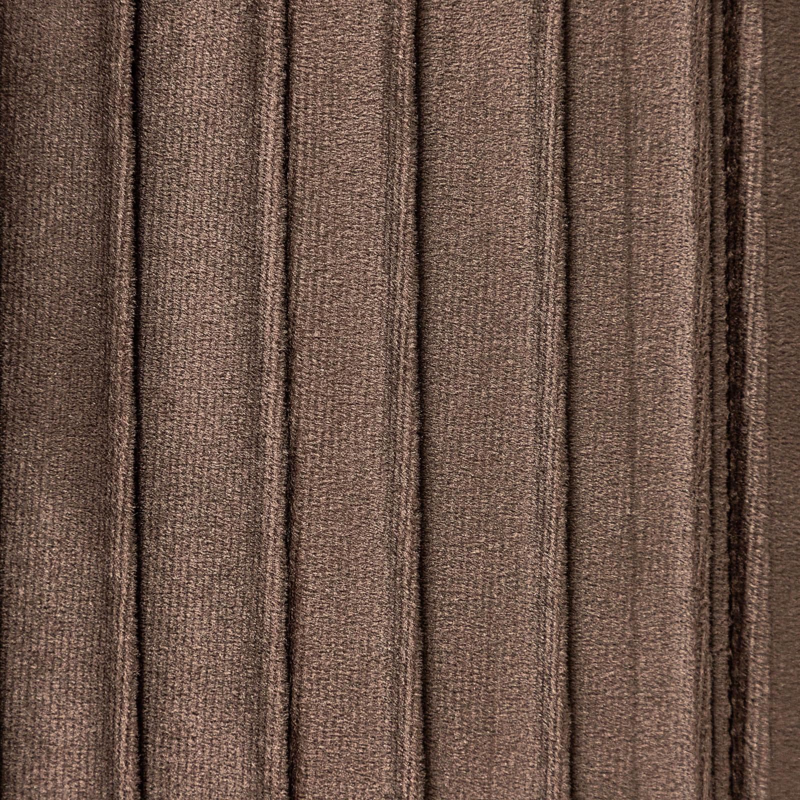 Pouf contenitore 38x38 cm in velluto a coste cacao con seduta imbottita - French