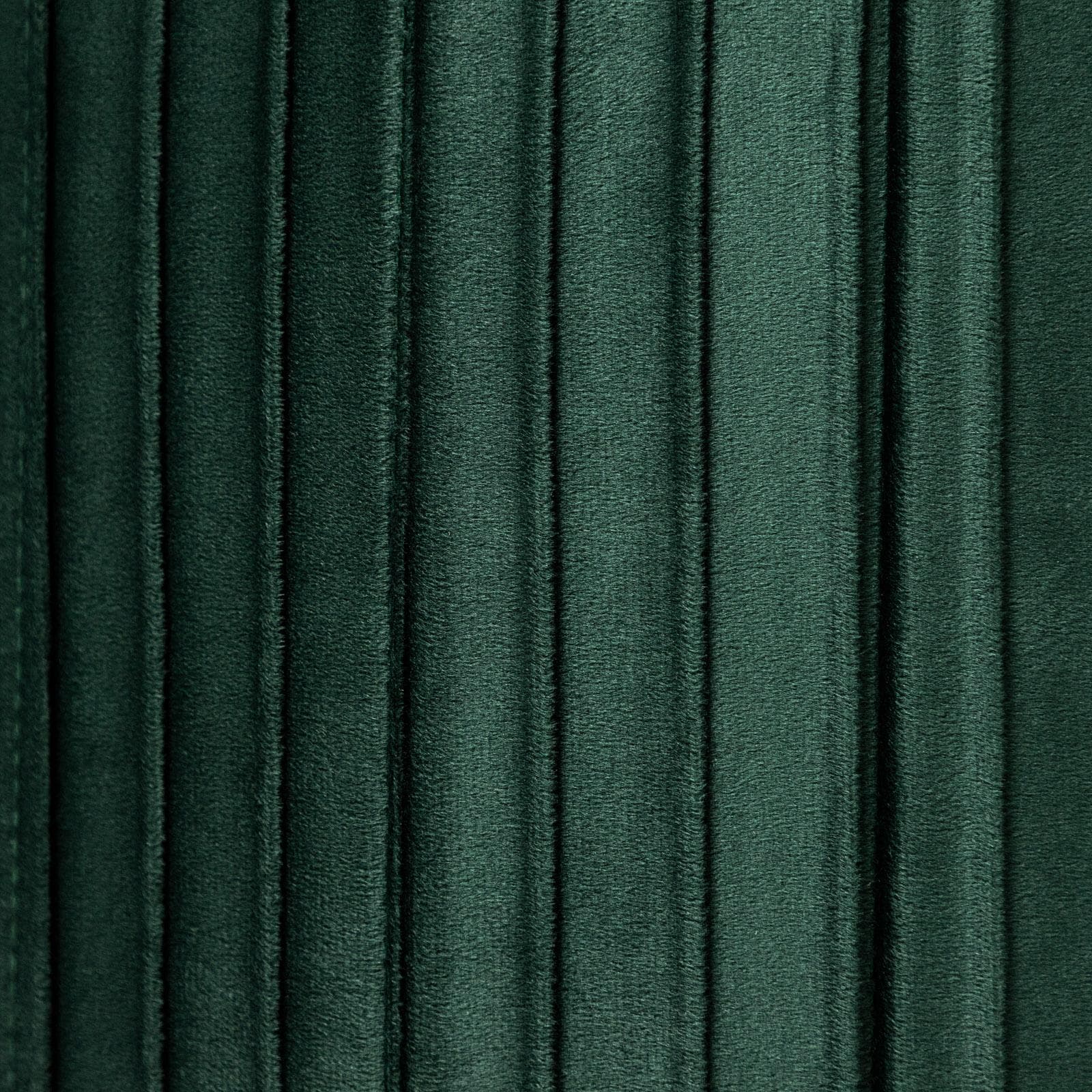 Pouf contenitore 38x38 cm in velluto a coste verde bosco con seduta imbottita - French