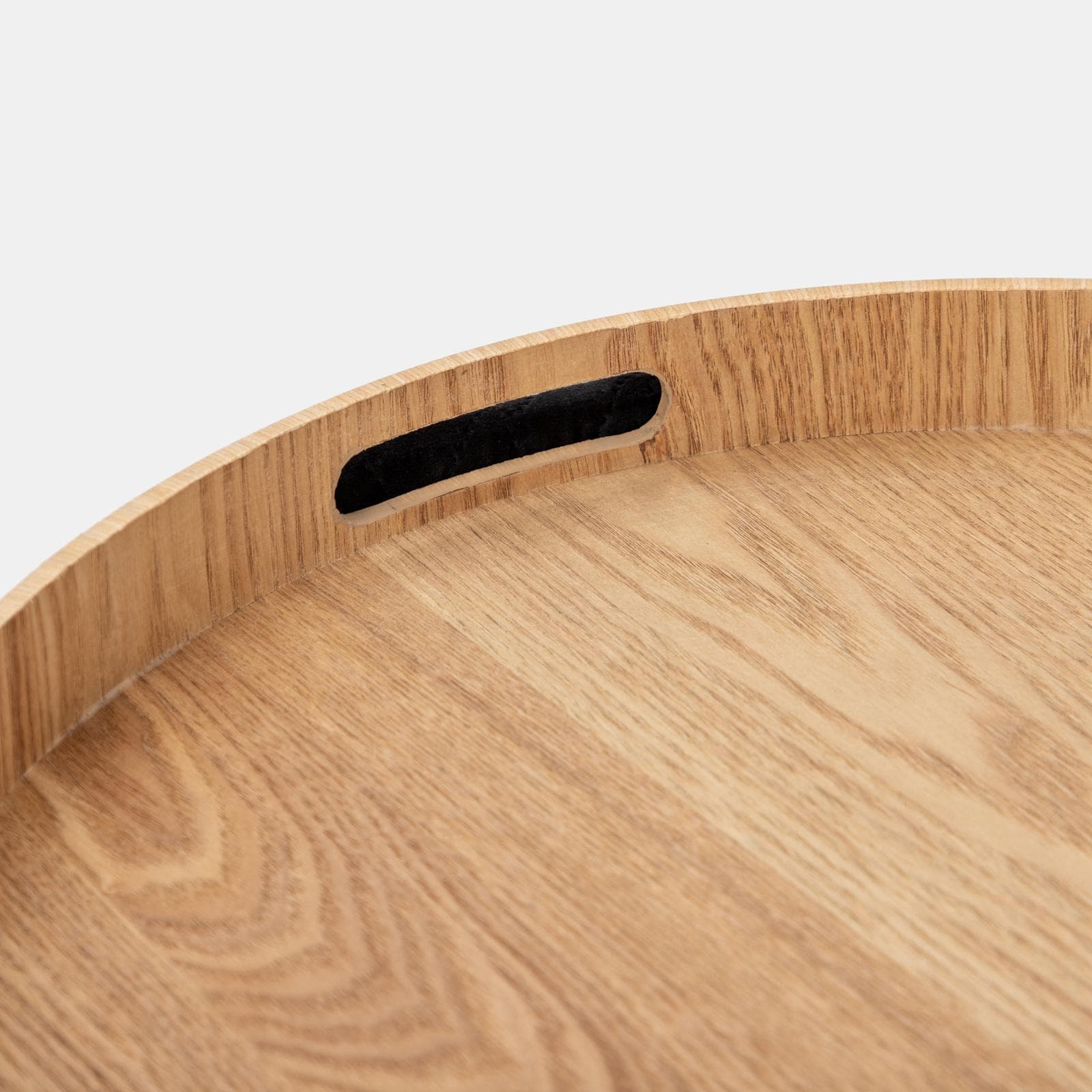 Pouf contenitore 56 cm con vassoio in velluto nero - Gildas