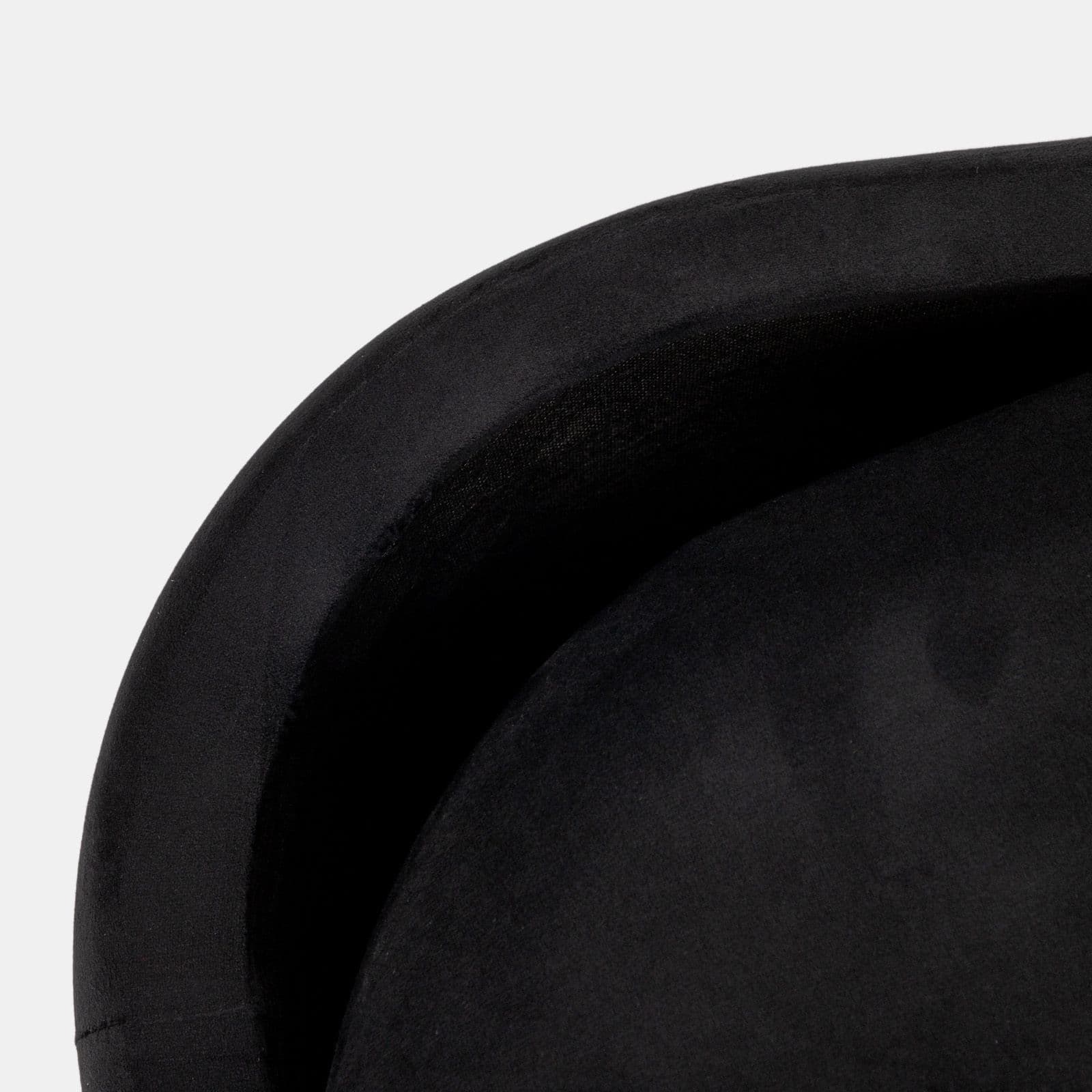 Panca contenitore 80x42 cm in velluto nero - Bloom