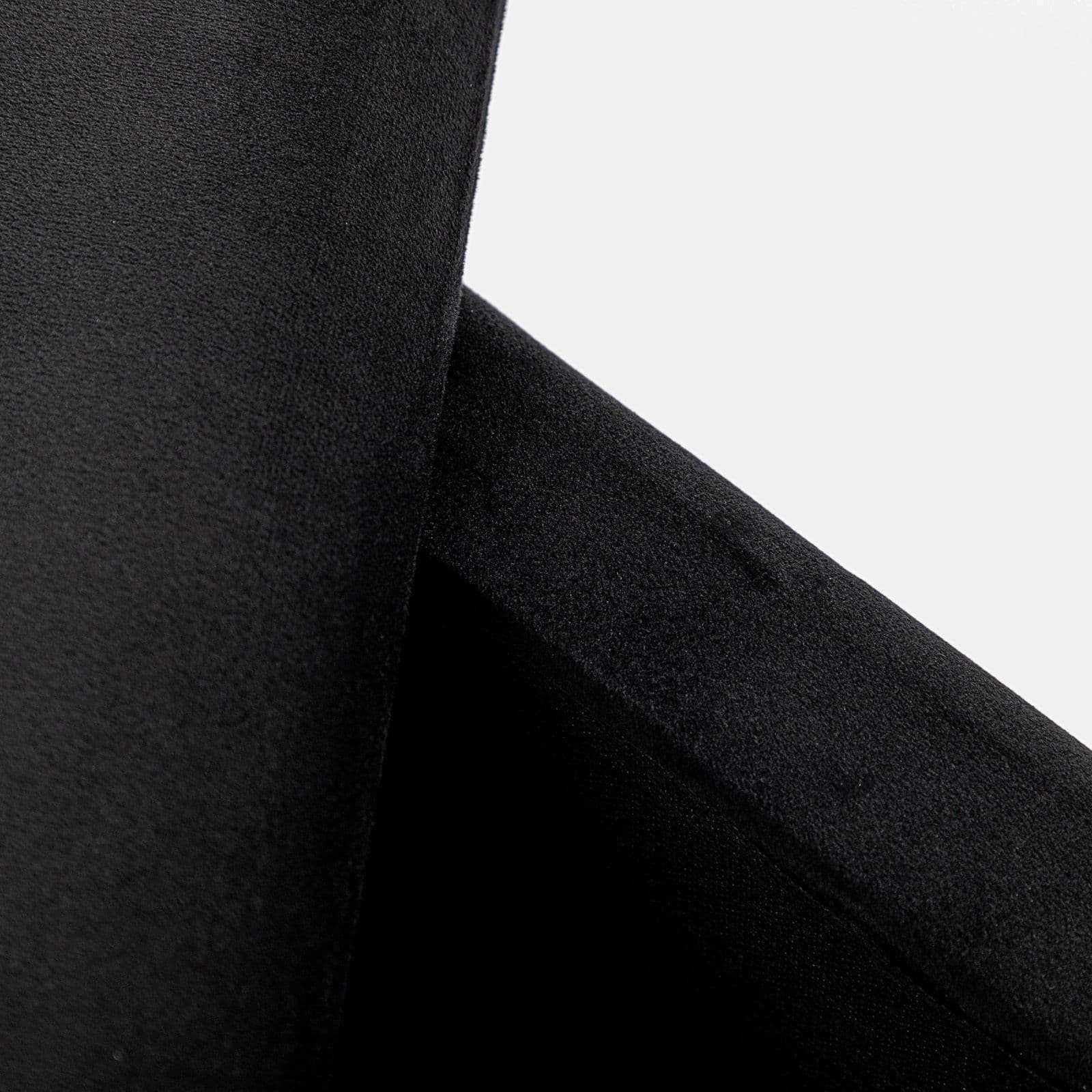 Panca contenitore 80x42 cm in velluto nero - Bloom