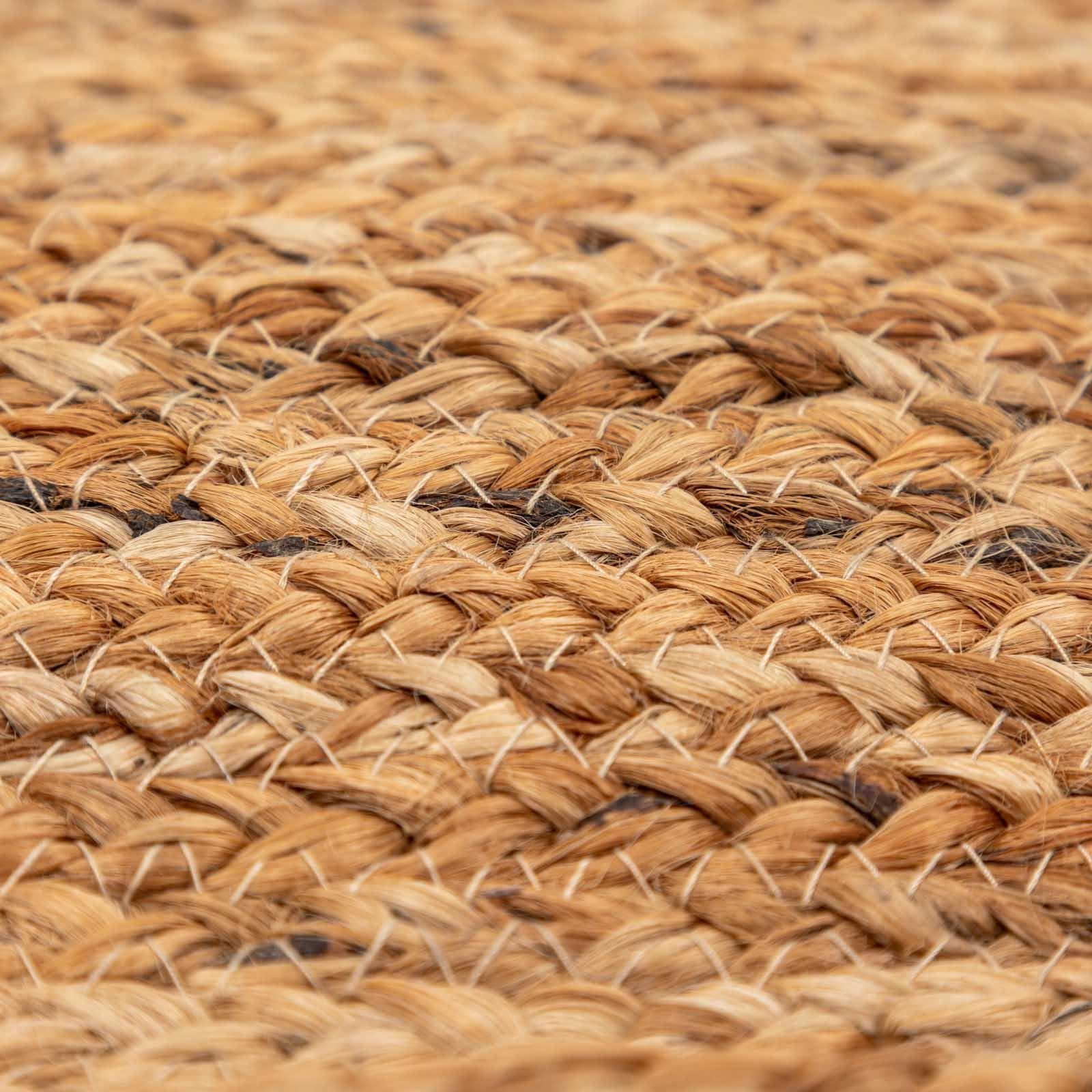 Pouf imbottito da esterno o interno 60x60 cm in juta naturale - Puffy