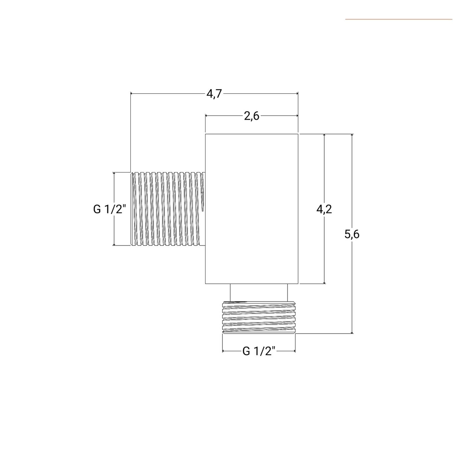 Presa acqua a parete quadro bianco opaco - Jacuzzi - Rubinetteria
