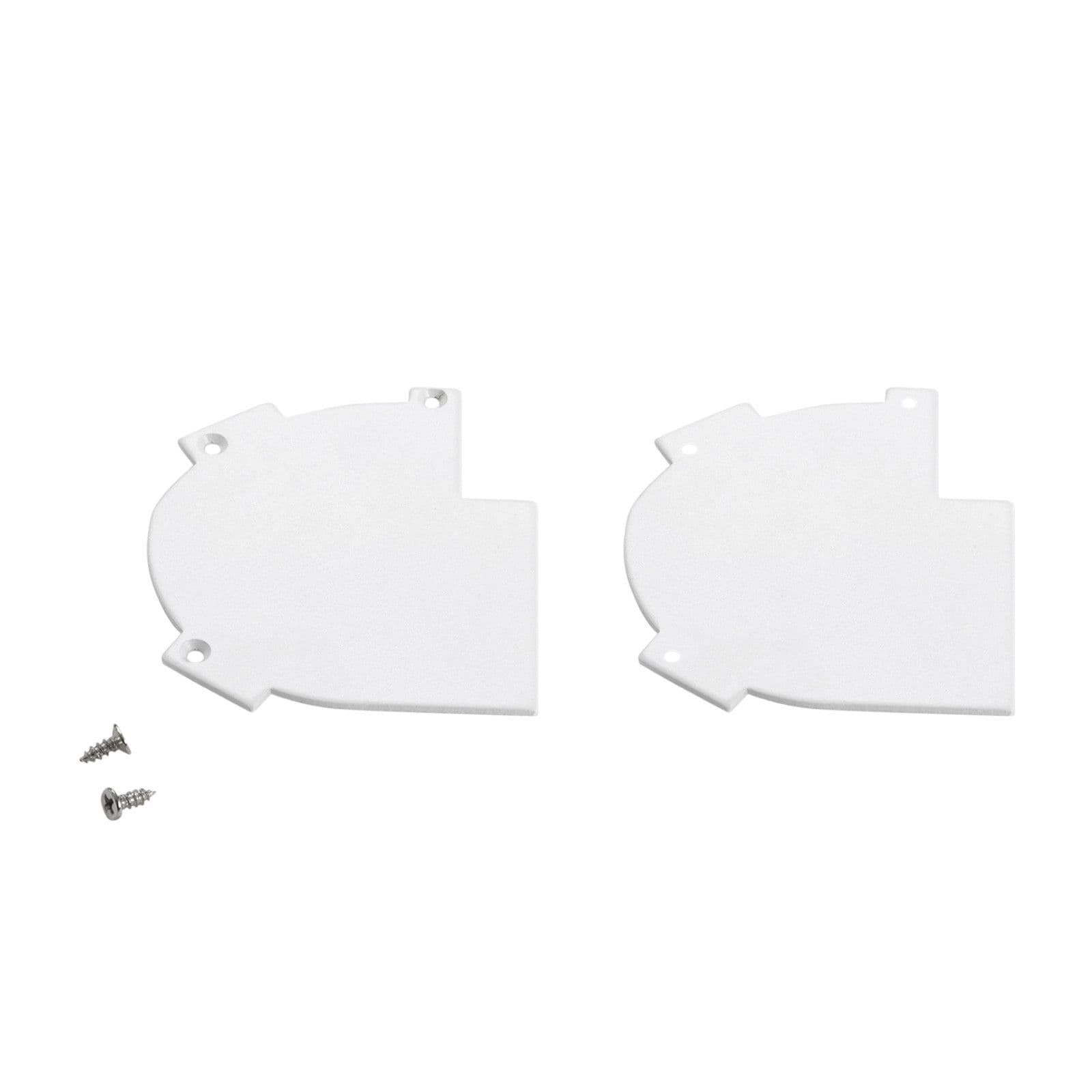 Profilo a veletta 200x9,5 cm in alluminio bianco con diffusore opale - Golly