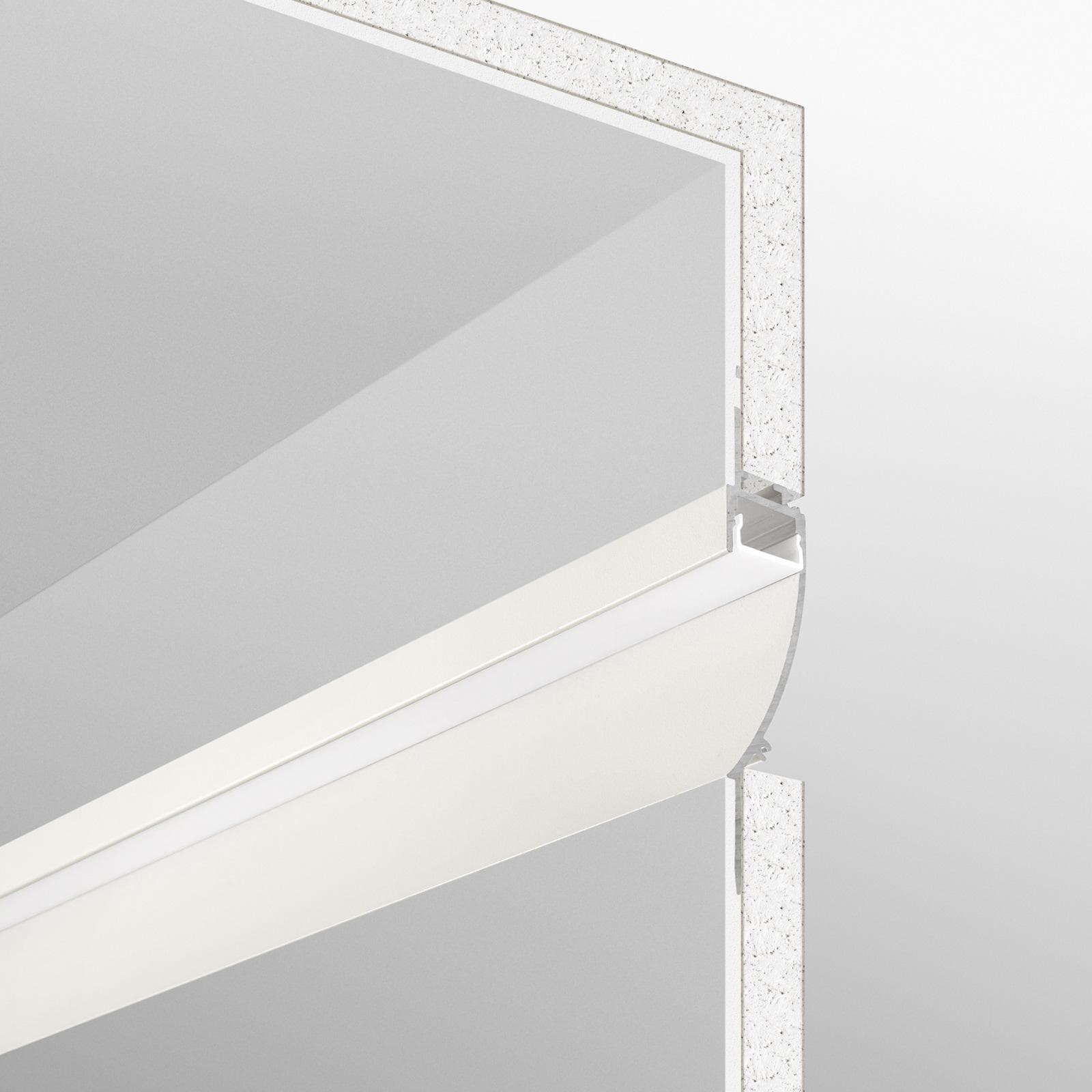 Profilo led a veletta 2 m in alluminio bianco - Tomyn
