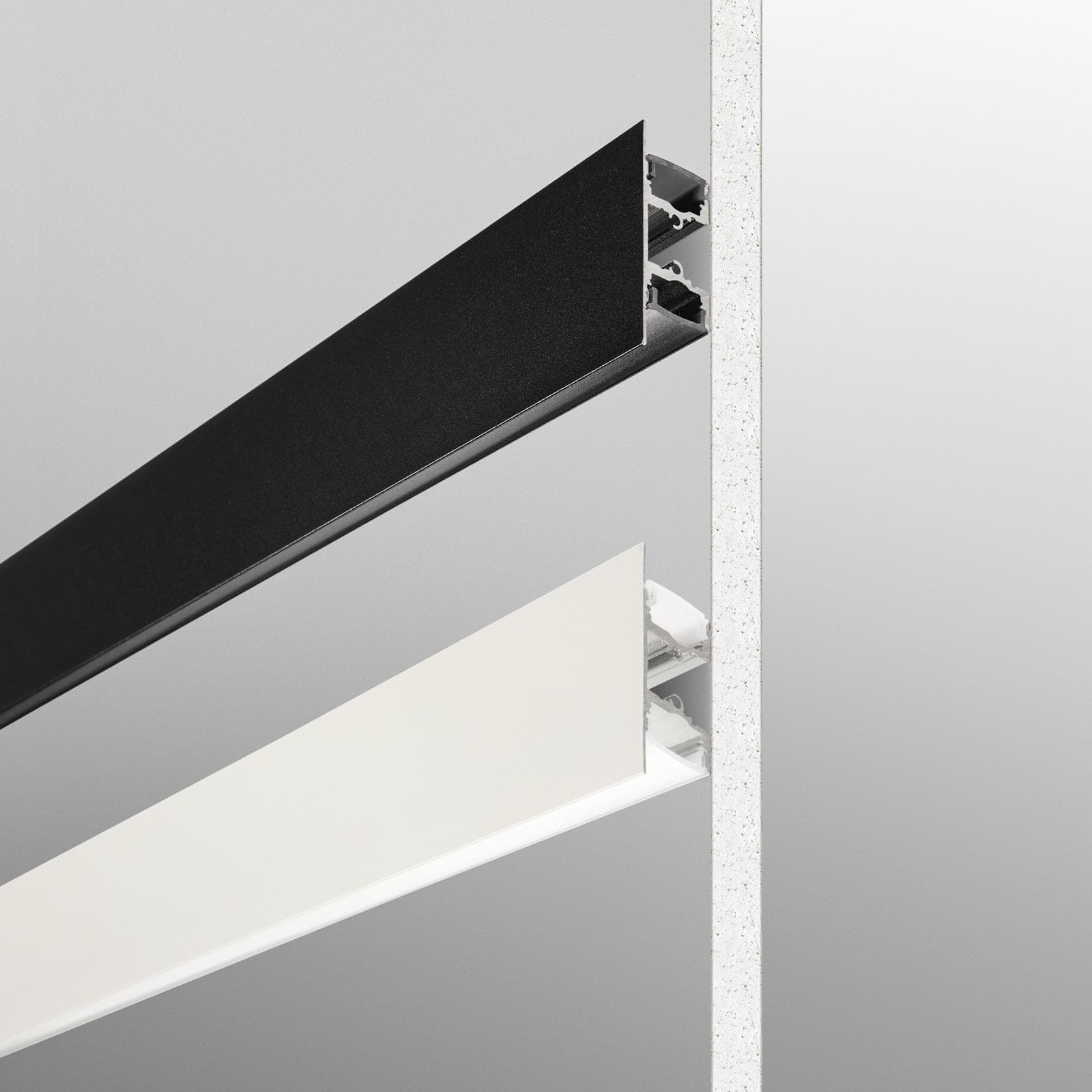 Profilo a doppia emissione 200x1,2 cm in alluminio bianco - Dubly