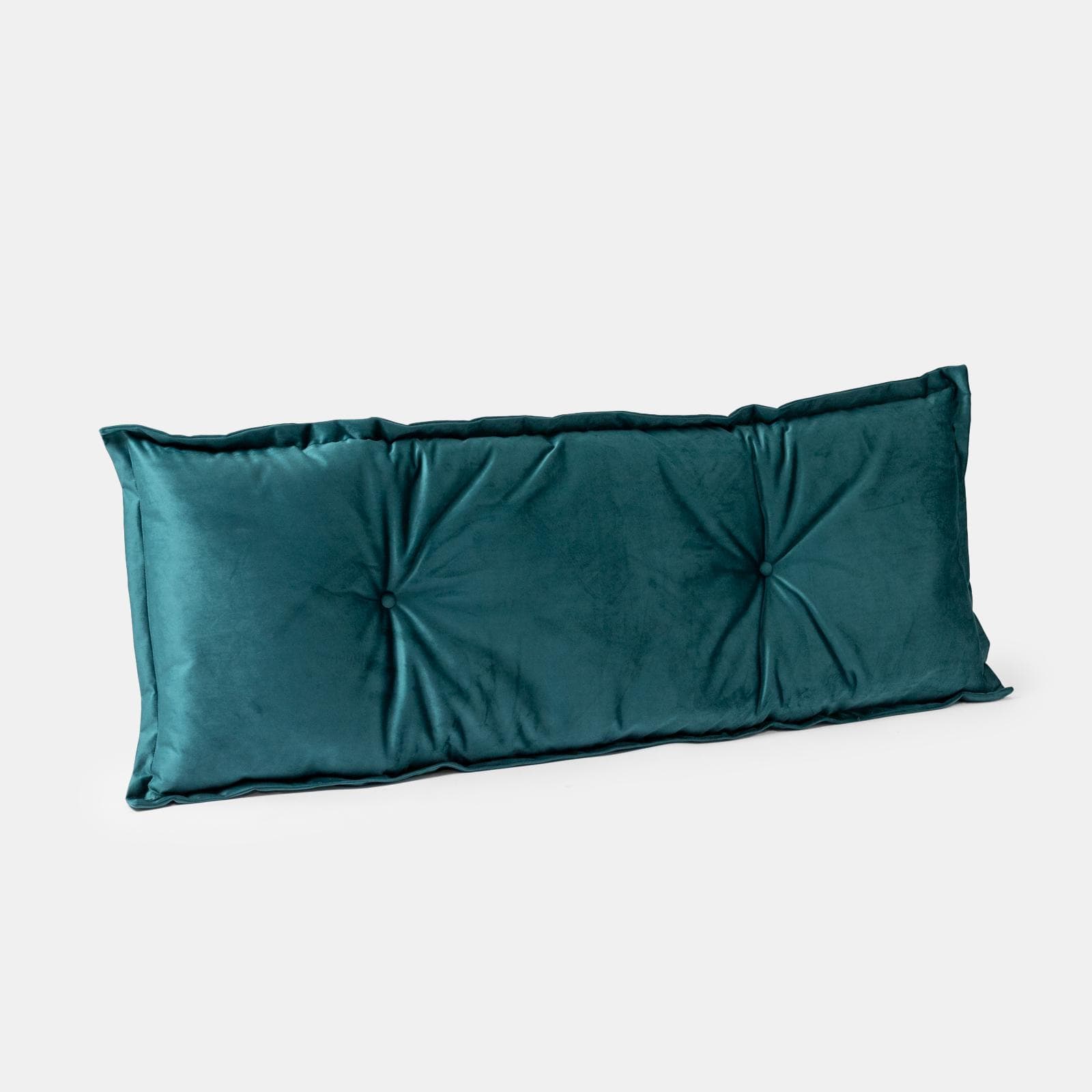 Rivestimento sostitutivo per letto una piazza e mezza Priory 120x190 cm in velluto blu petrolio