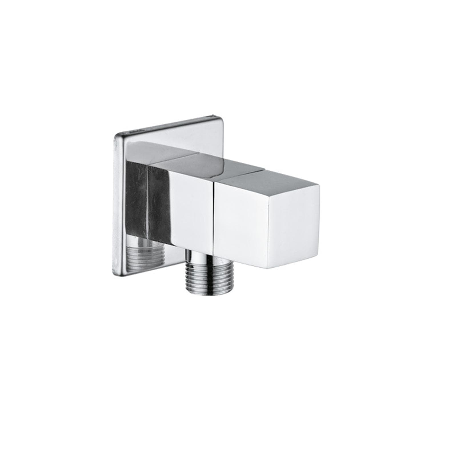 Rubinetto sottolavabo squadrato cromato con cartuccia ceramica 1/2'' x 3/8''