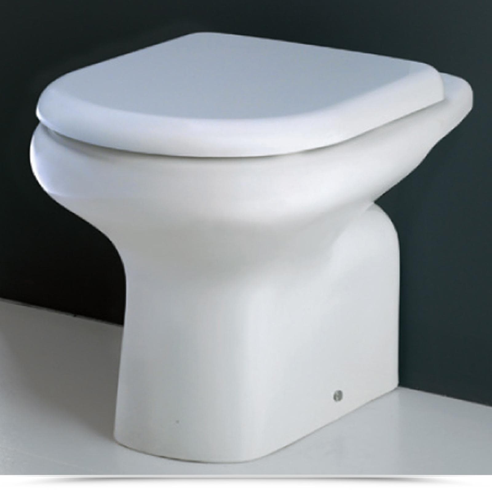 Sanitari a terra in ceramica arredo bagno wc bidet e copriwc - Shira