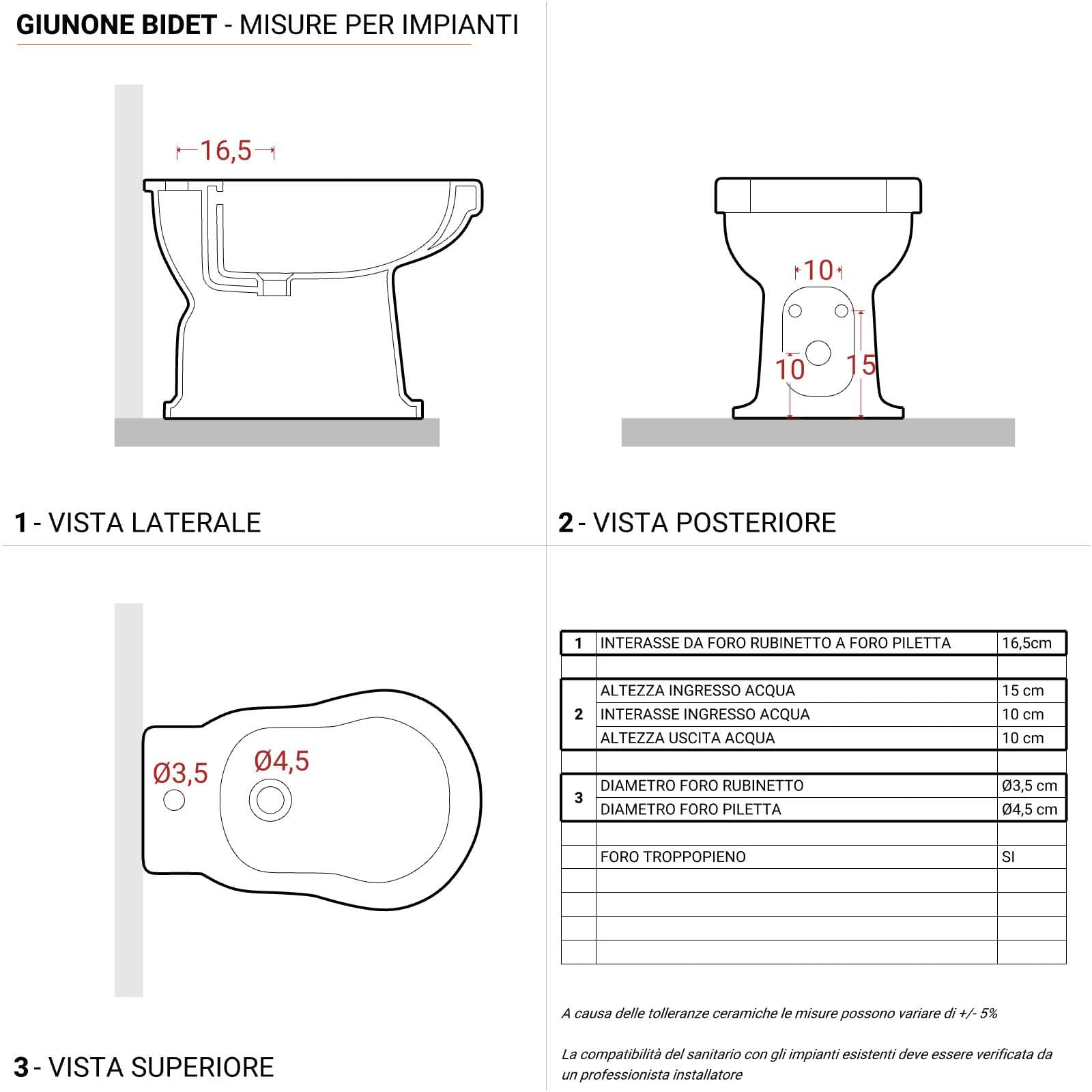 Sanitari Azzurra Giunone in ceramica completi di wc con scarico a terra
