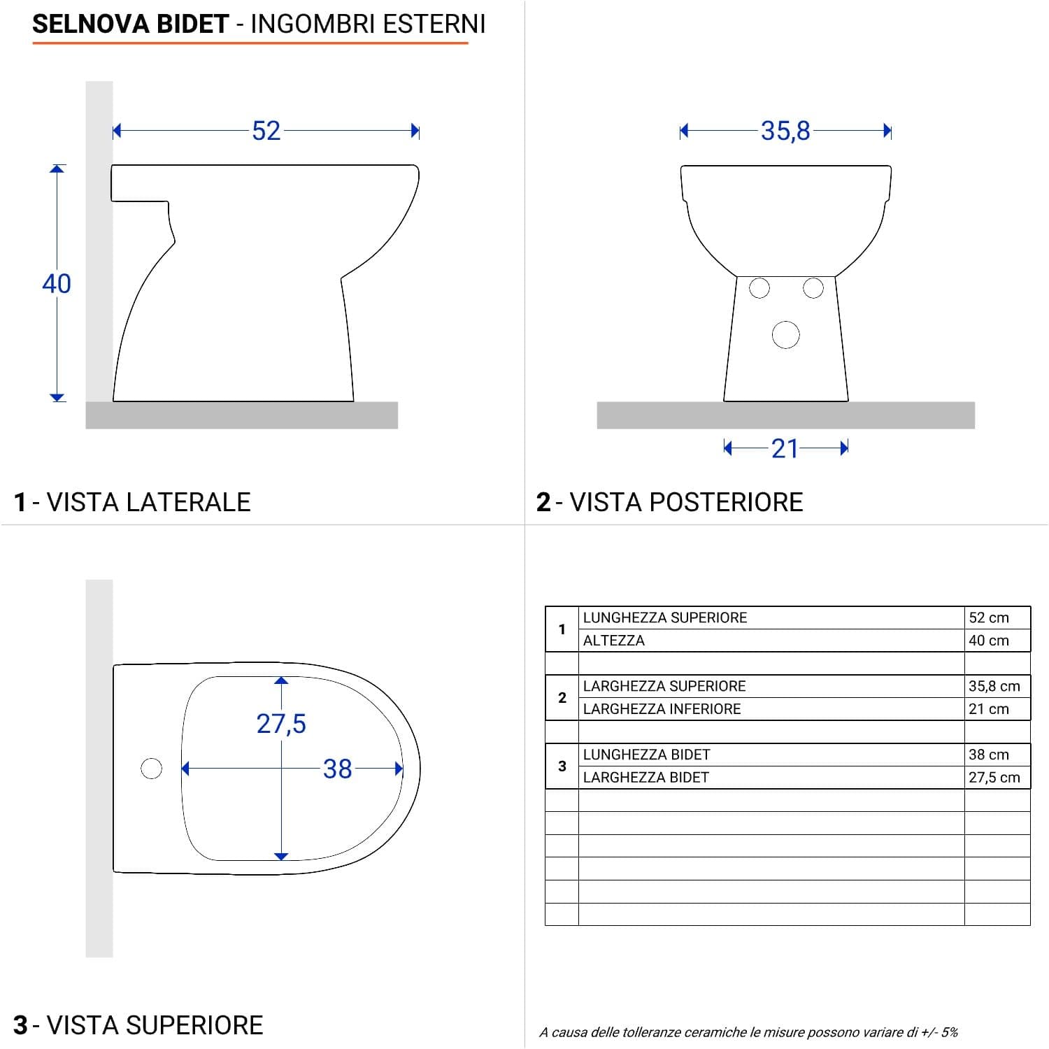 Sanitari monoblocco a cacciata rimfree allaccio inferiore Serie Selnova - Geberit