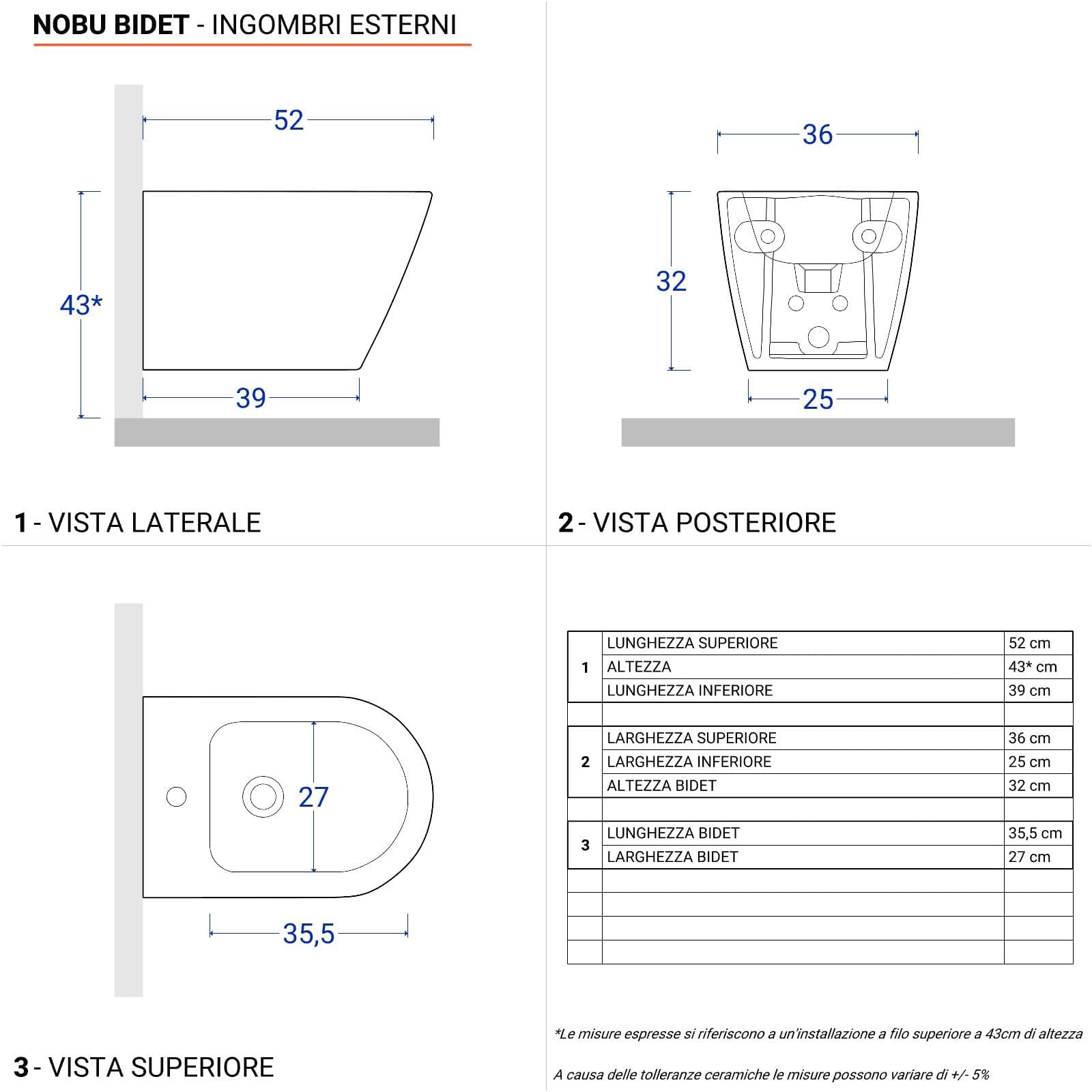 Sanitari rimless sospesi grigio opaco matt con copriwc softclose ultraslim - Nobu