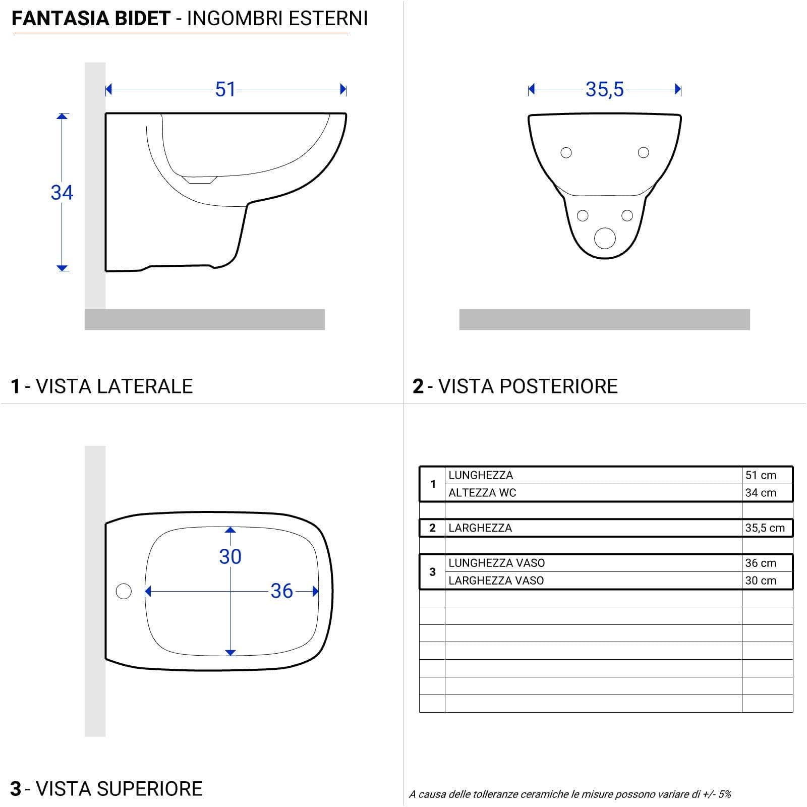 Sanitari sospesi rimfree sedile SoftClose Serie Fantasia - Geberit