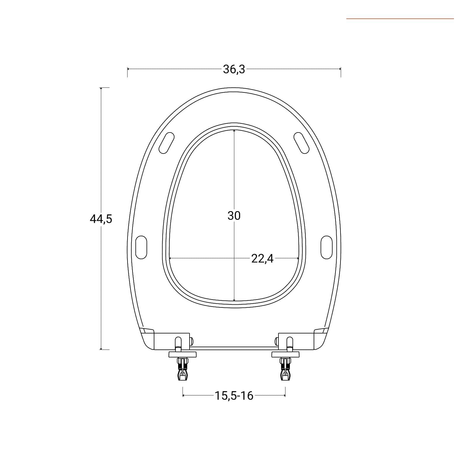 Sanitari sospesi in ceramica con sedile copri wc standard arredo moderno - Perls