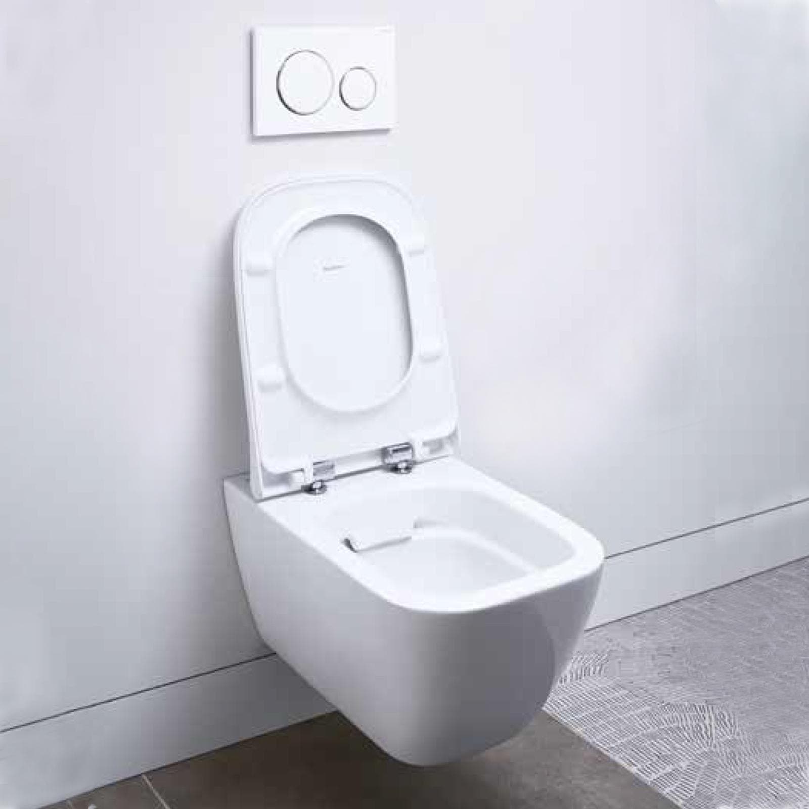 Sanitari sospesi rimfree sedile Soft Close Serie Smyle Square - Geberit