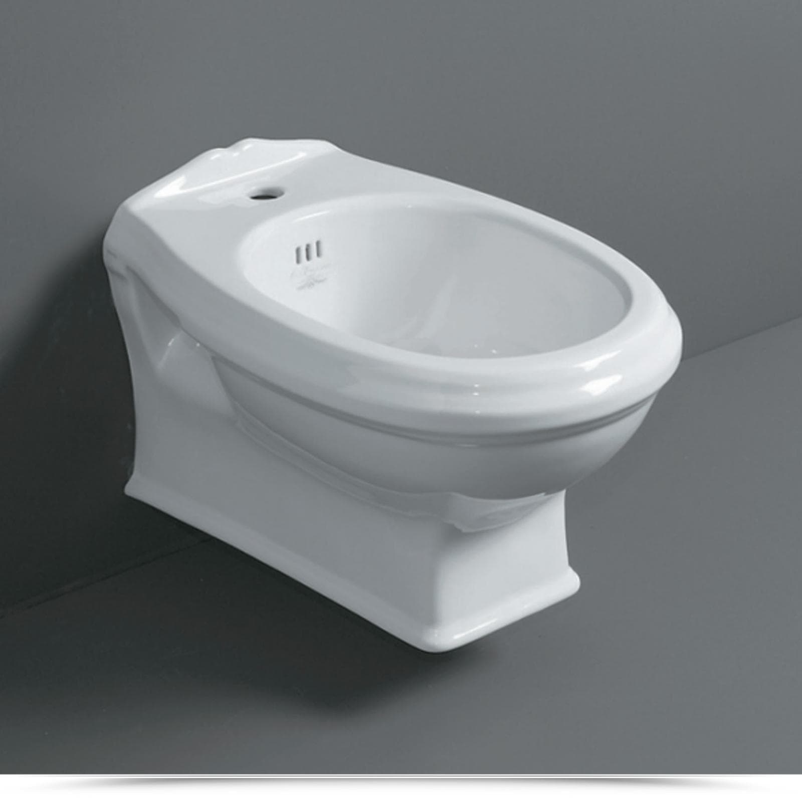 Sanitari sospesi gusto classico retrò con sedile in legno di noce - Arcade di Simas