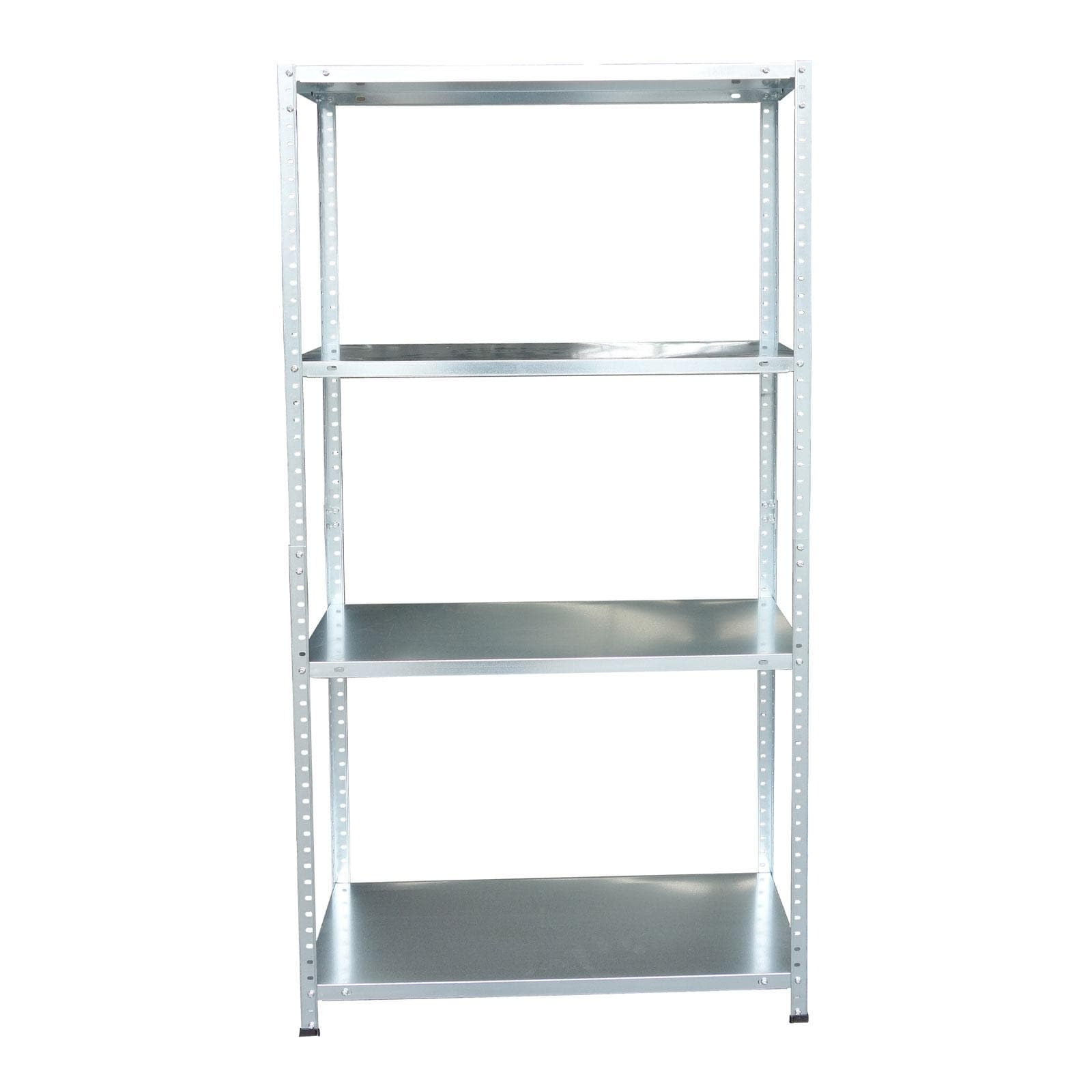 Scaffale in metallo galvanizzato da lavoro con struttura a bulloni e quattro ripiani 75x30x147h cm