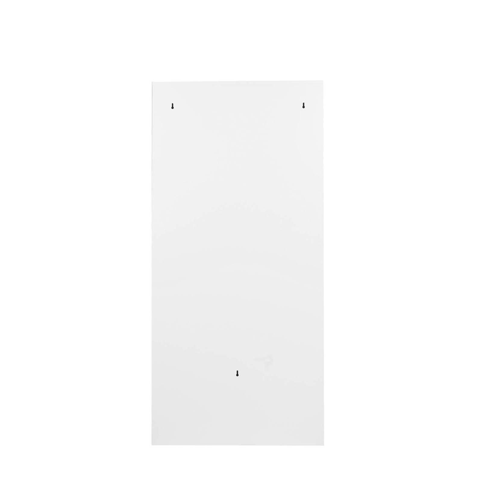 Scarpiera salvaspazio 66x104h cm in acciaio verniciato bianco con 3 vani a ribalta - Eclipse