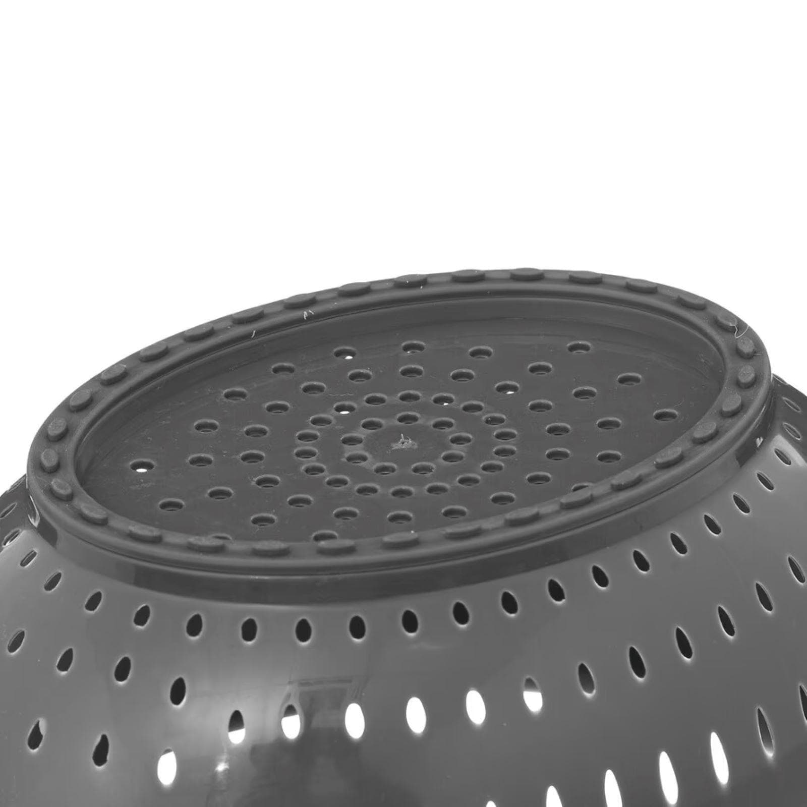 Scolapasta rotondo 24 cm grigio antracite con manici