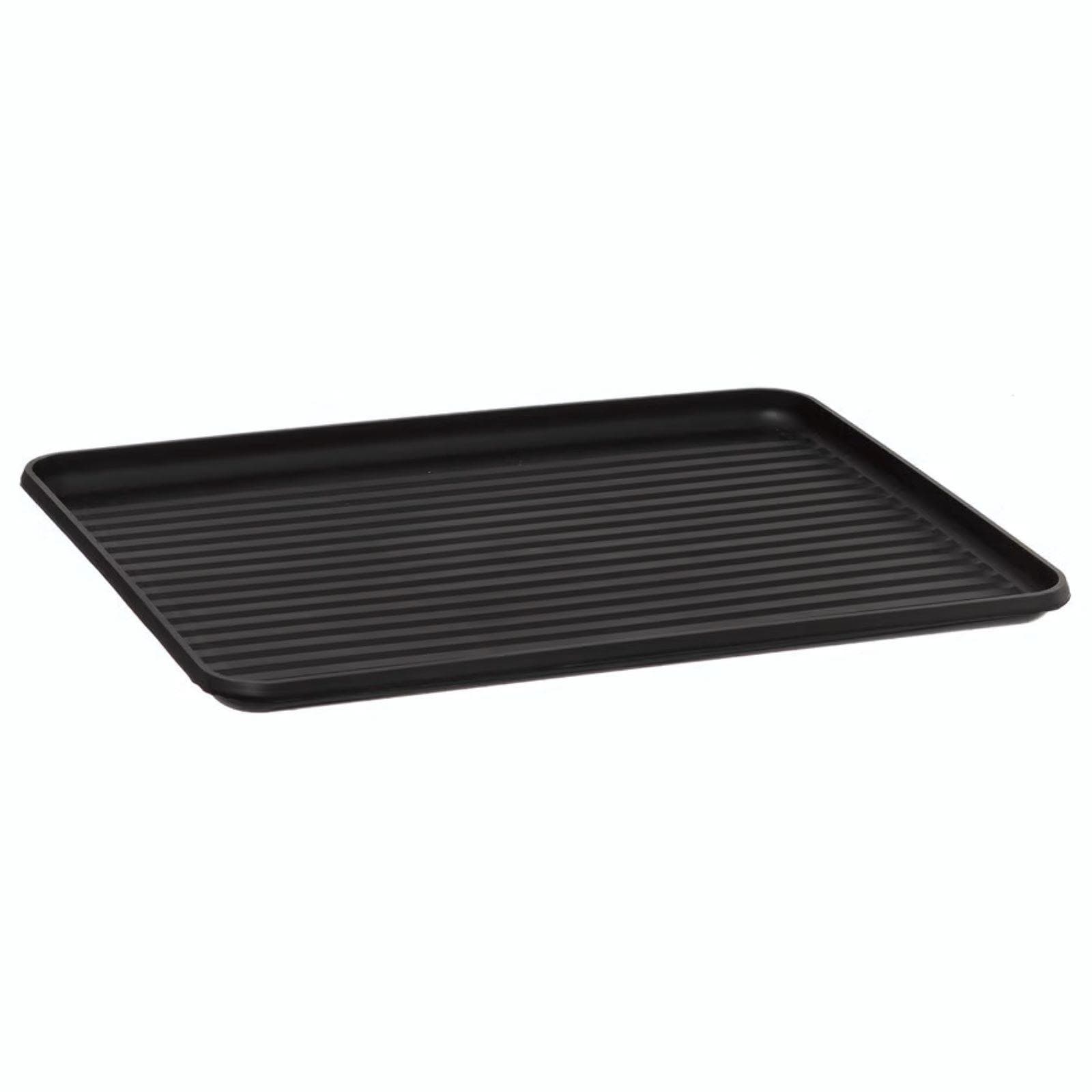 Scolapiatti 43x19h cm in metallo nero con manici in legno