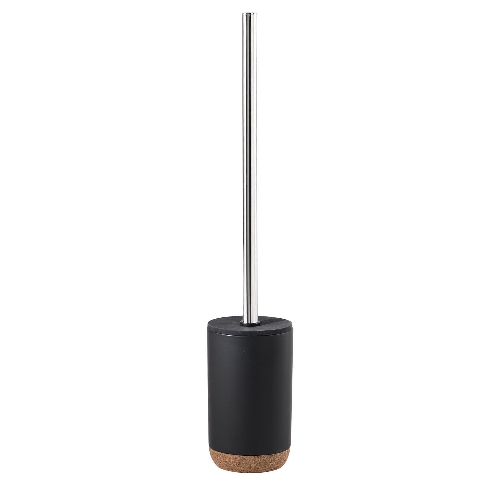Portascopino d'appoggio in ceramica nero e sughero - Ilary di Gedy