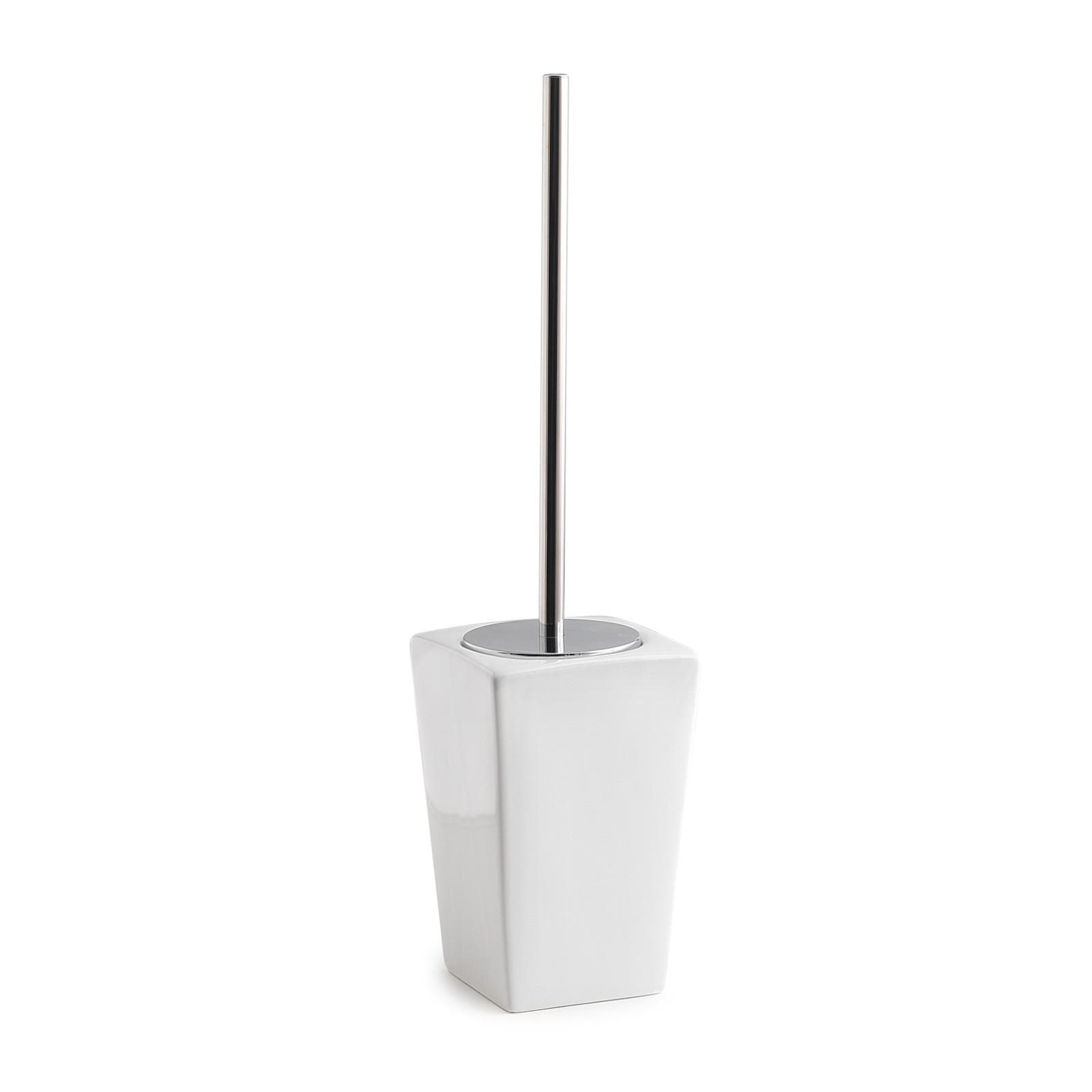 Scopino WC con ciuffo in setole ceramica bianco - Karima di Gedy