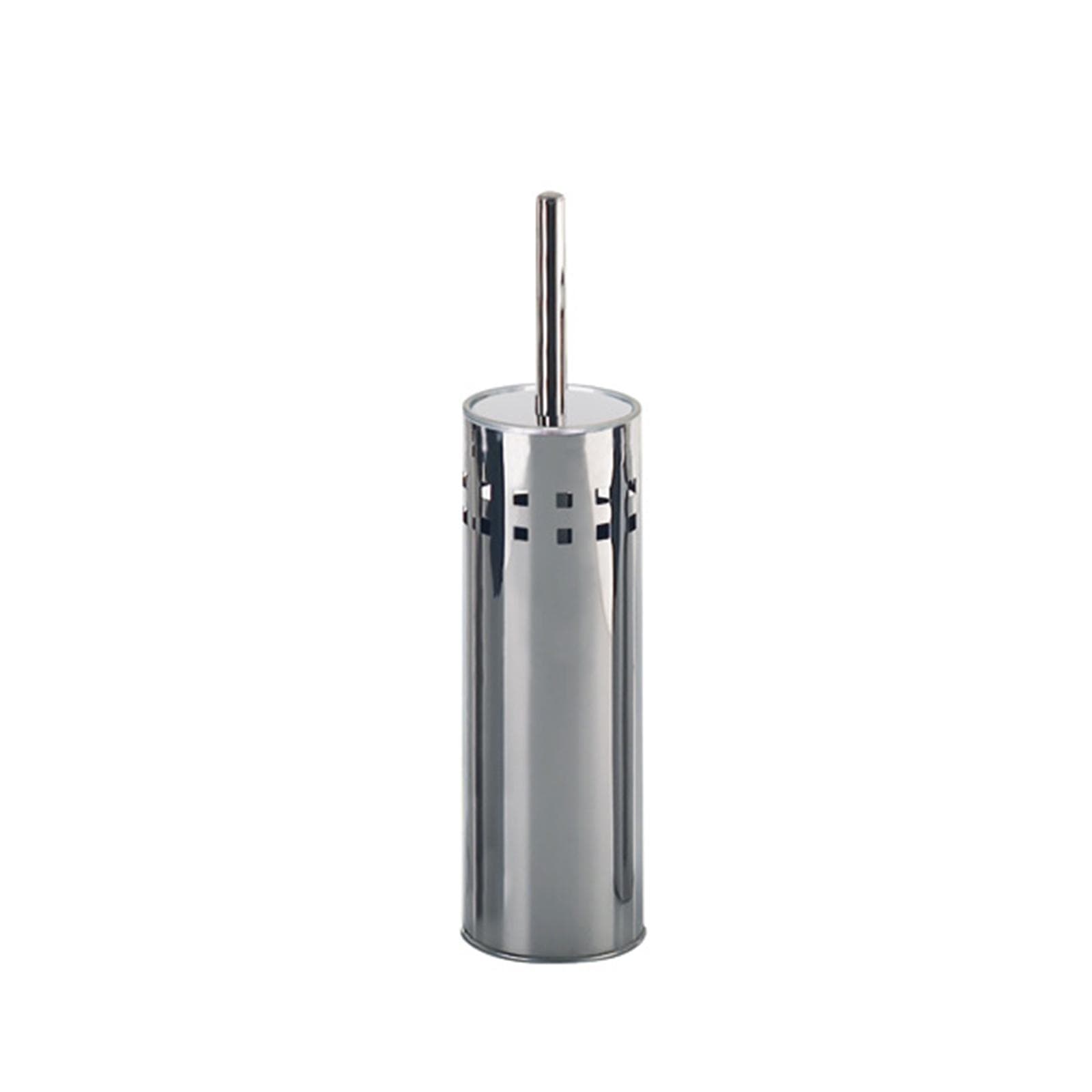 Scopino wc in acciaio inox Gedy Oriente d'appoggio con ciuffo in setole