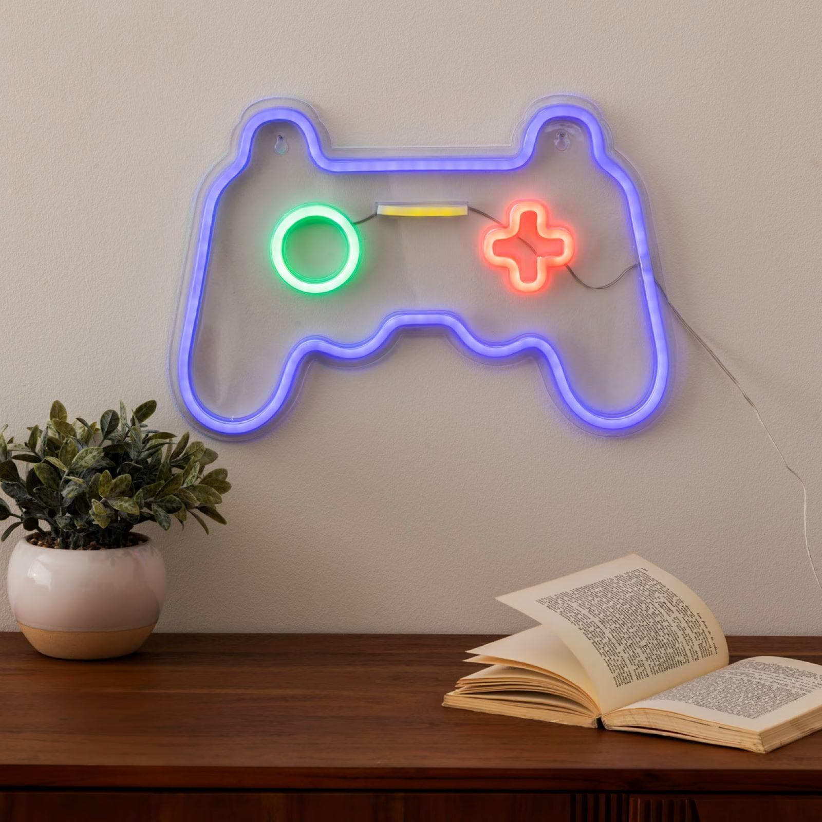 Disegno da parete Controller 41x28h cm con led multicolore