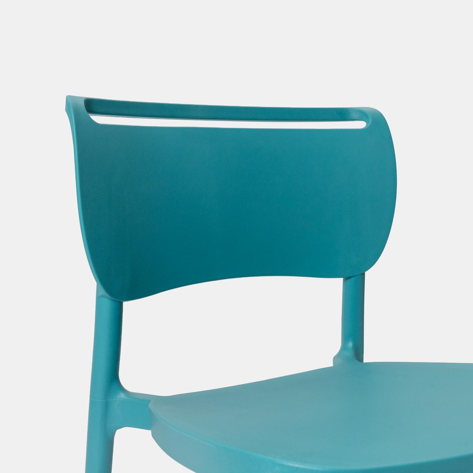 Sedia da giardino impilabile in polipropilene blu maldive - Clyde
