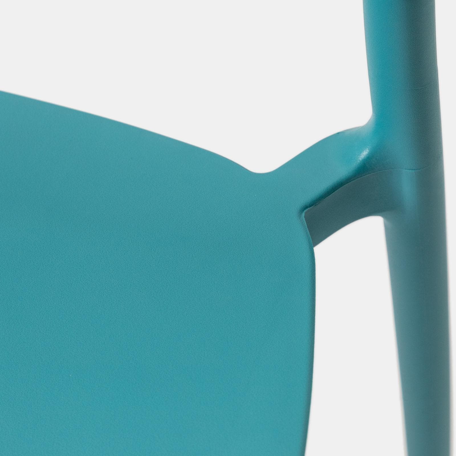 Sedia da giardino impilabile in polipropilene blu maldive - Clyde