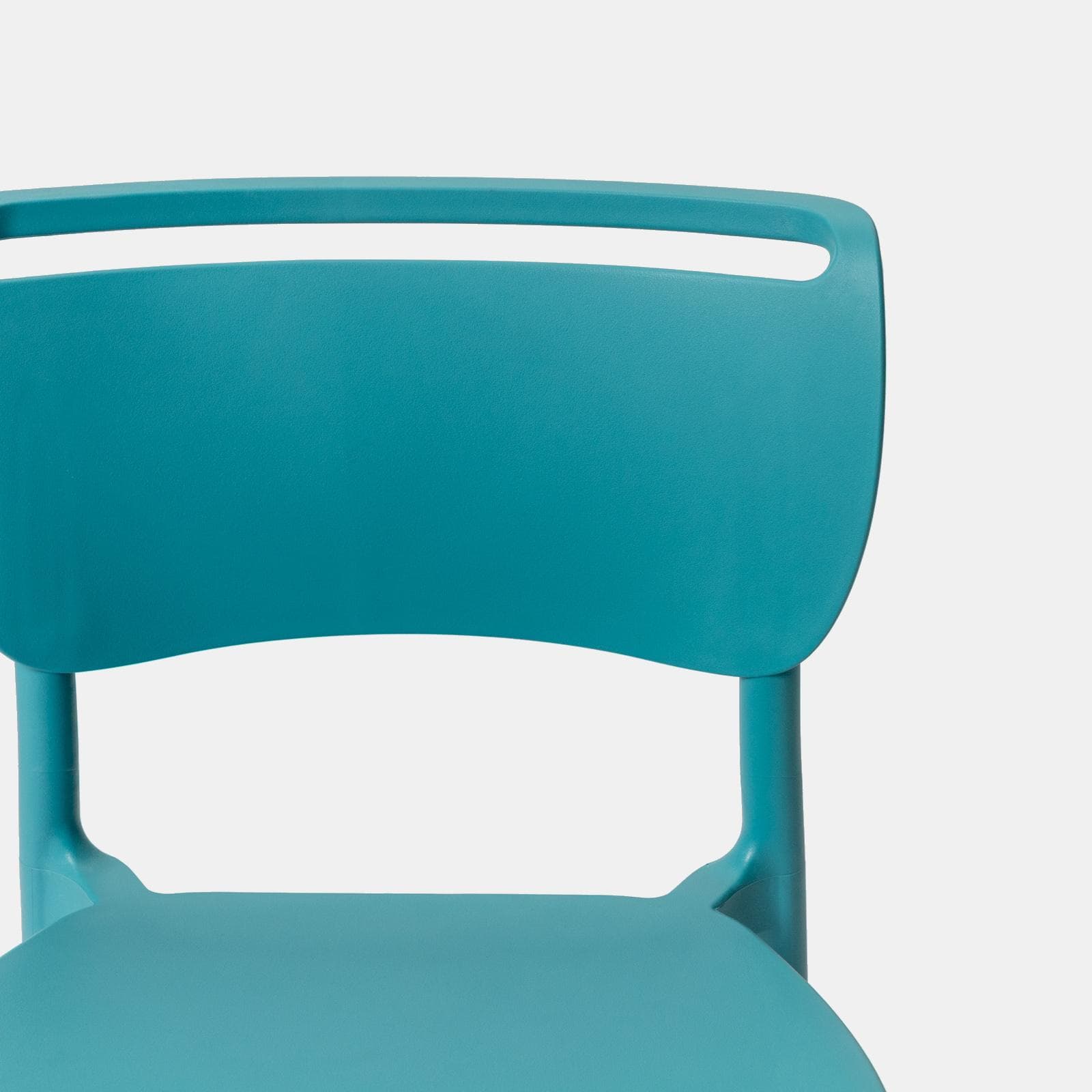Sedia da giardino impilabile in polipropilene blu maldive - Clyde