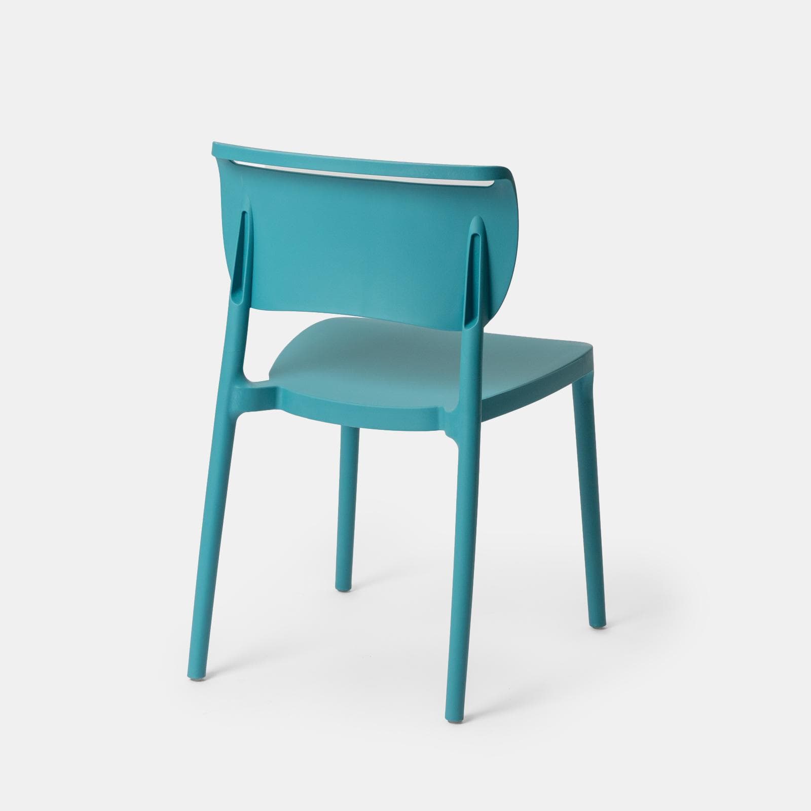 Sedia da giardino impilabile in polipropilene blu maldive - Clyde