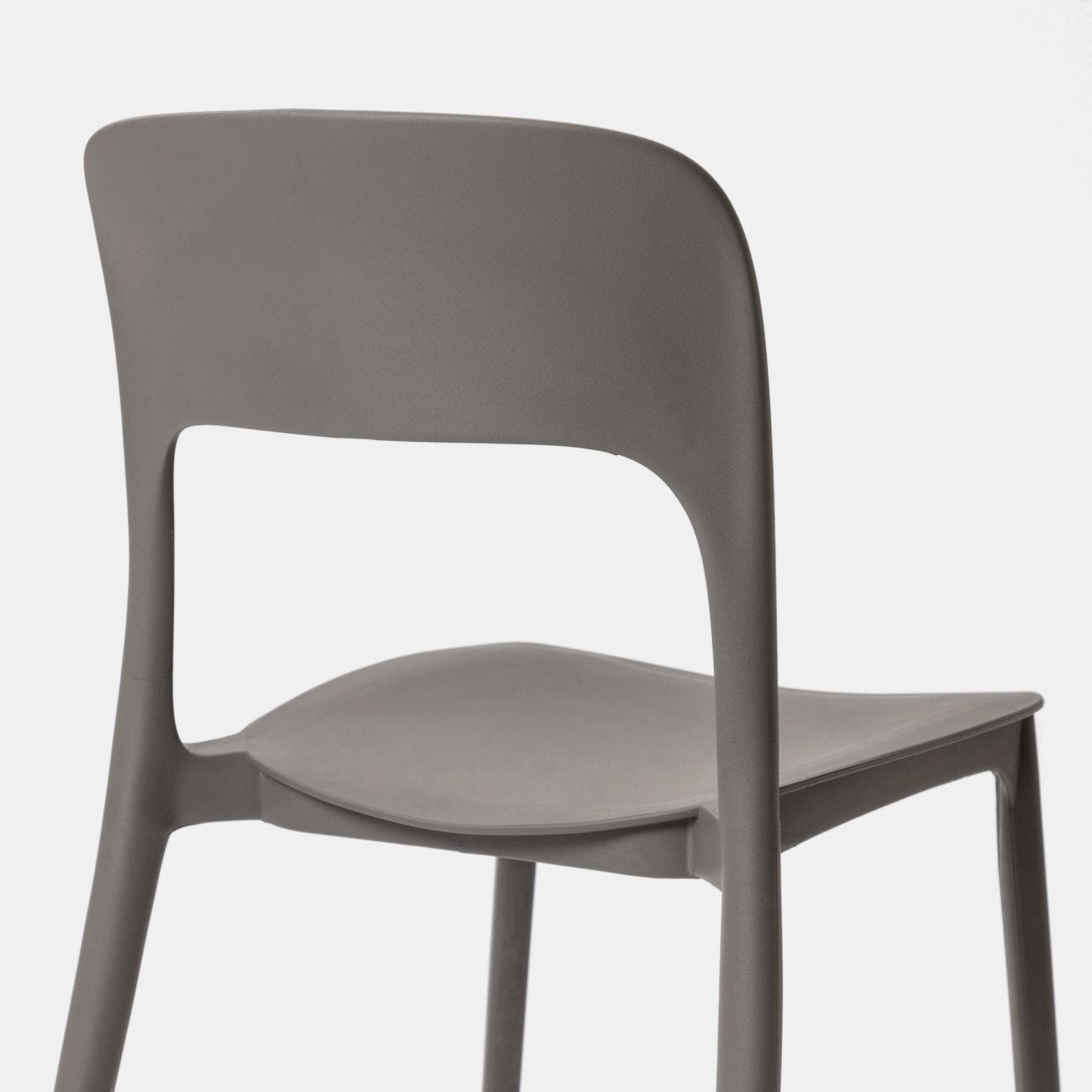 Sedia da giardino impilabile in polipropilene grigio - Arabella