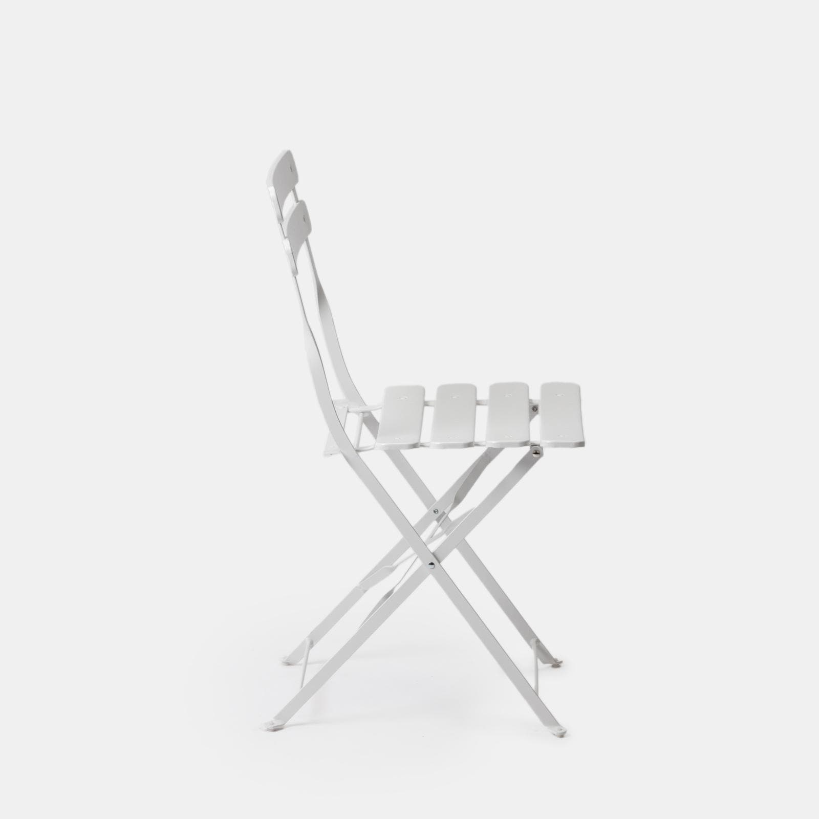 Sedia da giardino pieghevole in metallo bianco - Atelier