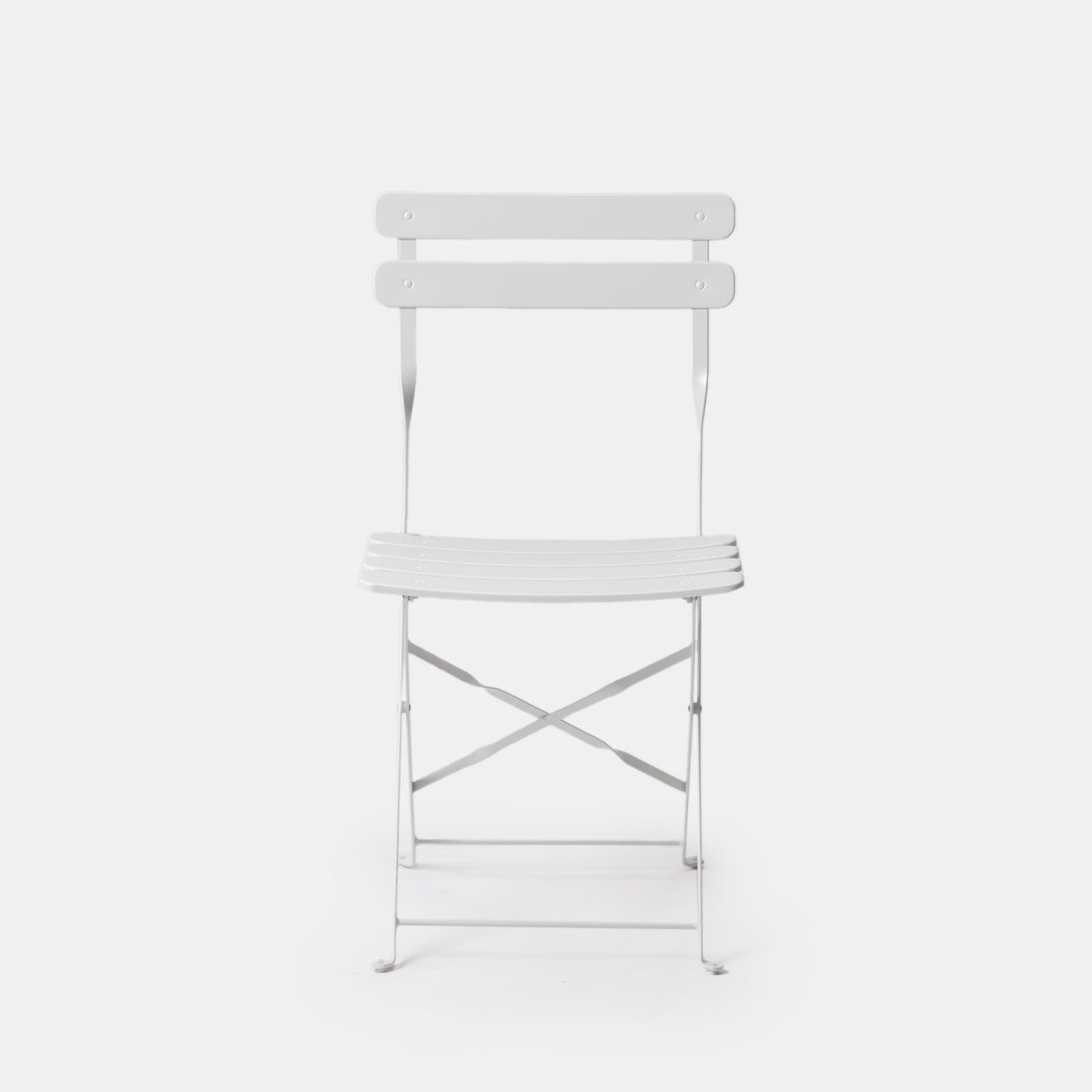 Sedia da giardino pieghevole in metallo bianco - Atelier