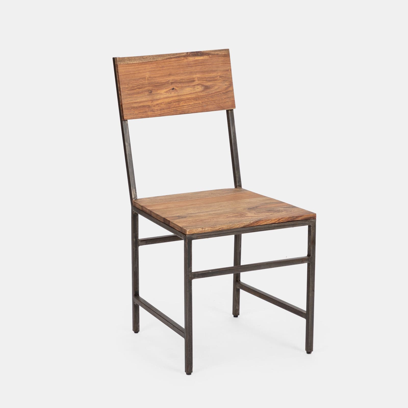 Sedia da interni in legno con gambe nere - Freia Acacia