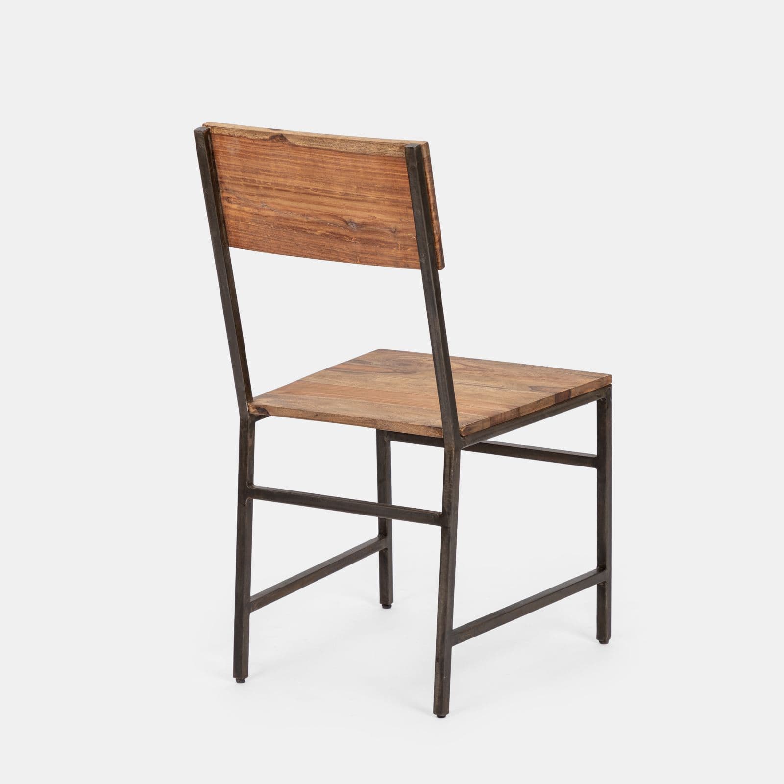 Sedia da interni in legno con gambe nere - Freia Acacia