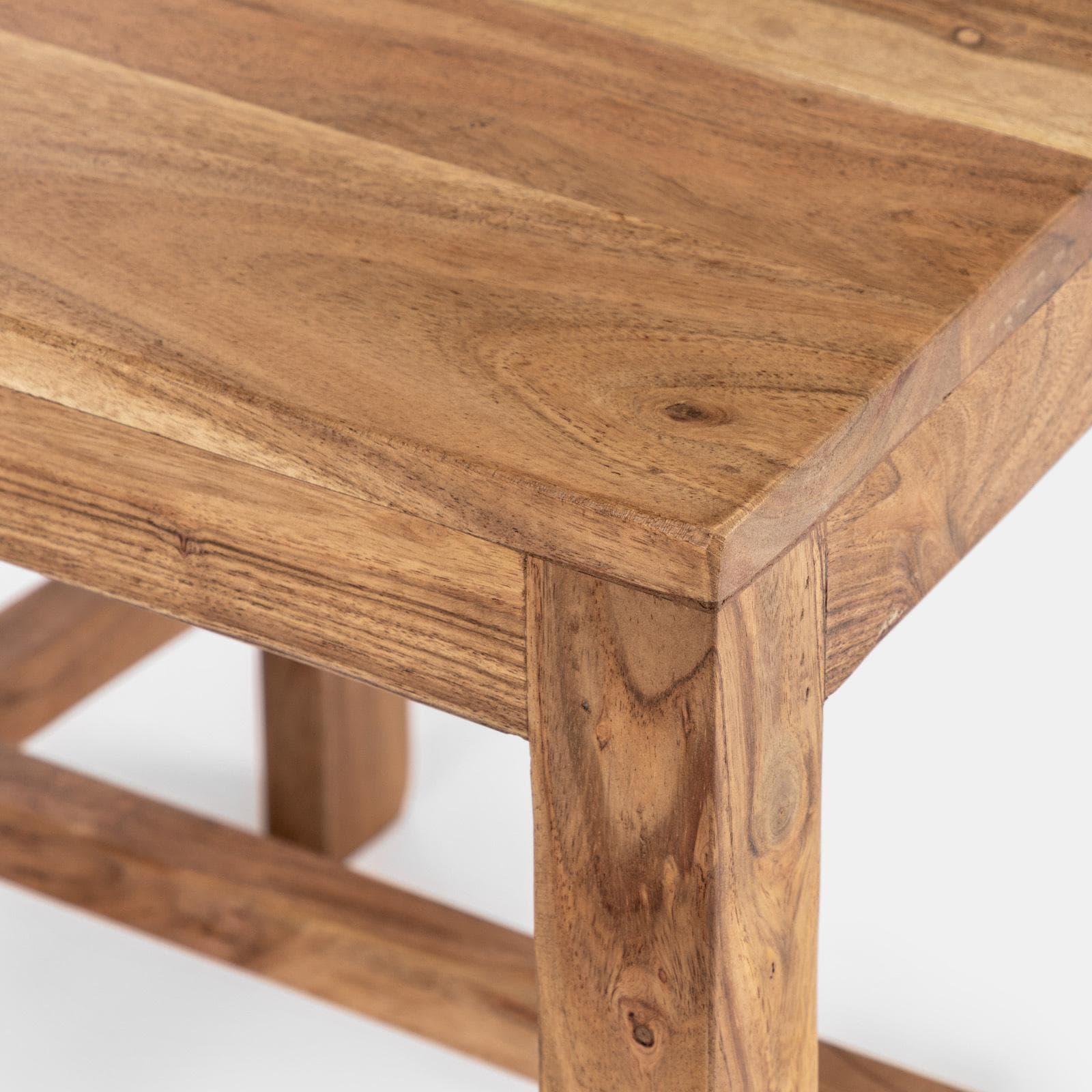 Sedia da interno in legno con schienale a doghe - Freia Acacia