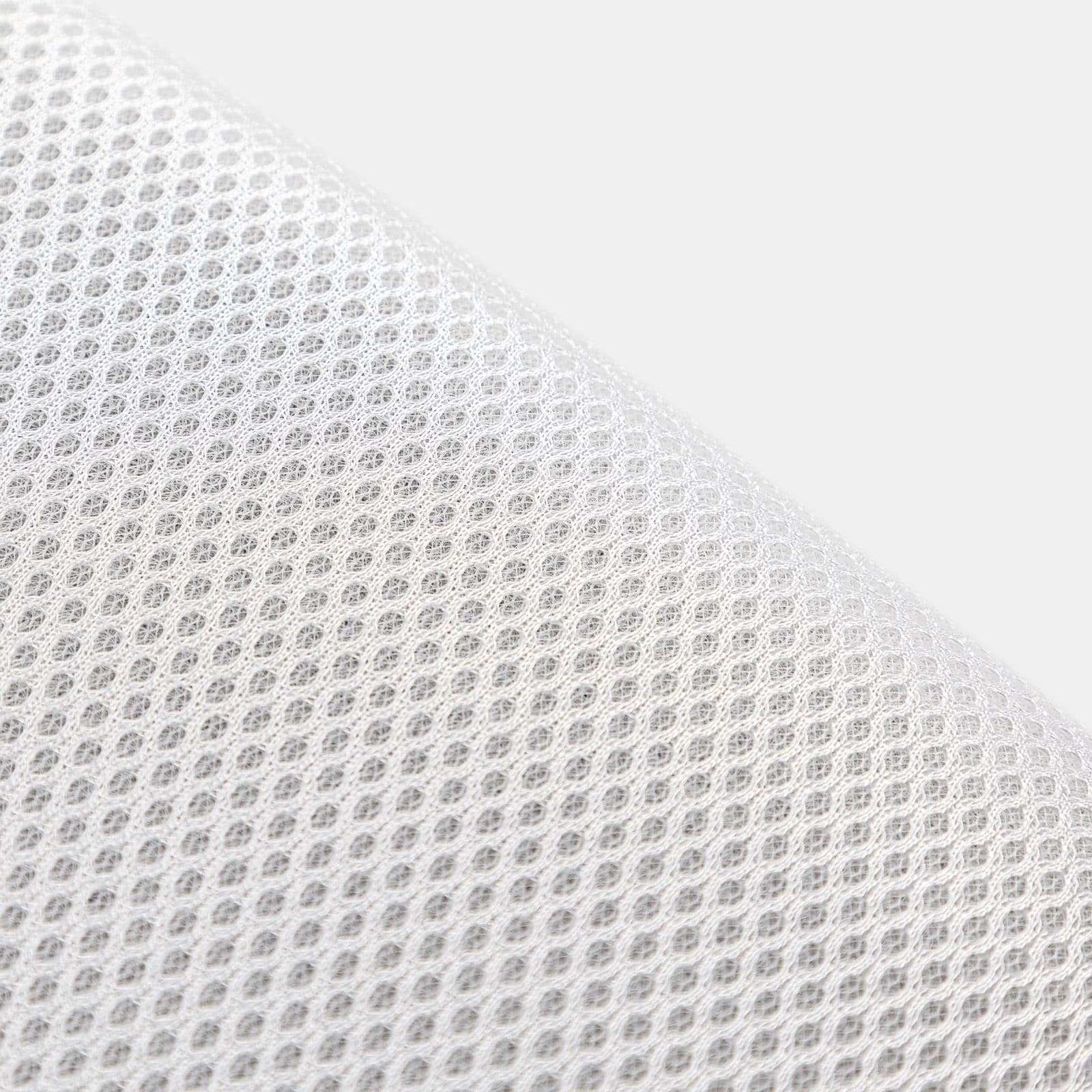 Sedia da ufficio girevole in tessuto mesh bianco con schienale traspirante e poggiatesta - Triad