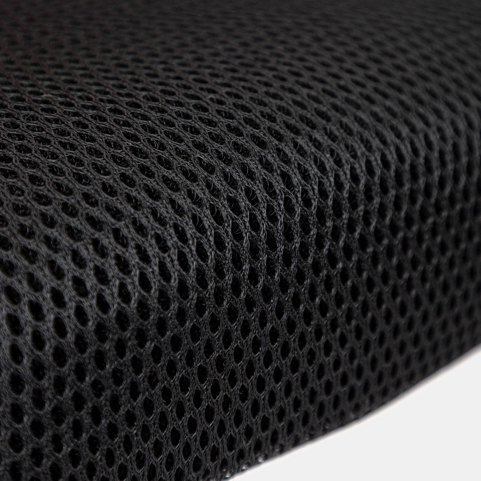 Sedia da ufficio girevole in tessuto mesh nero e schienale traspirante blu - Storex