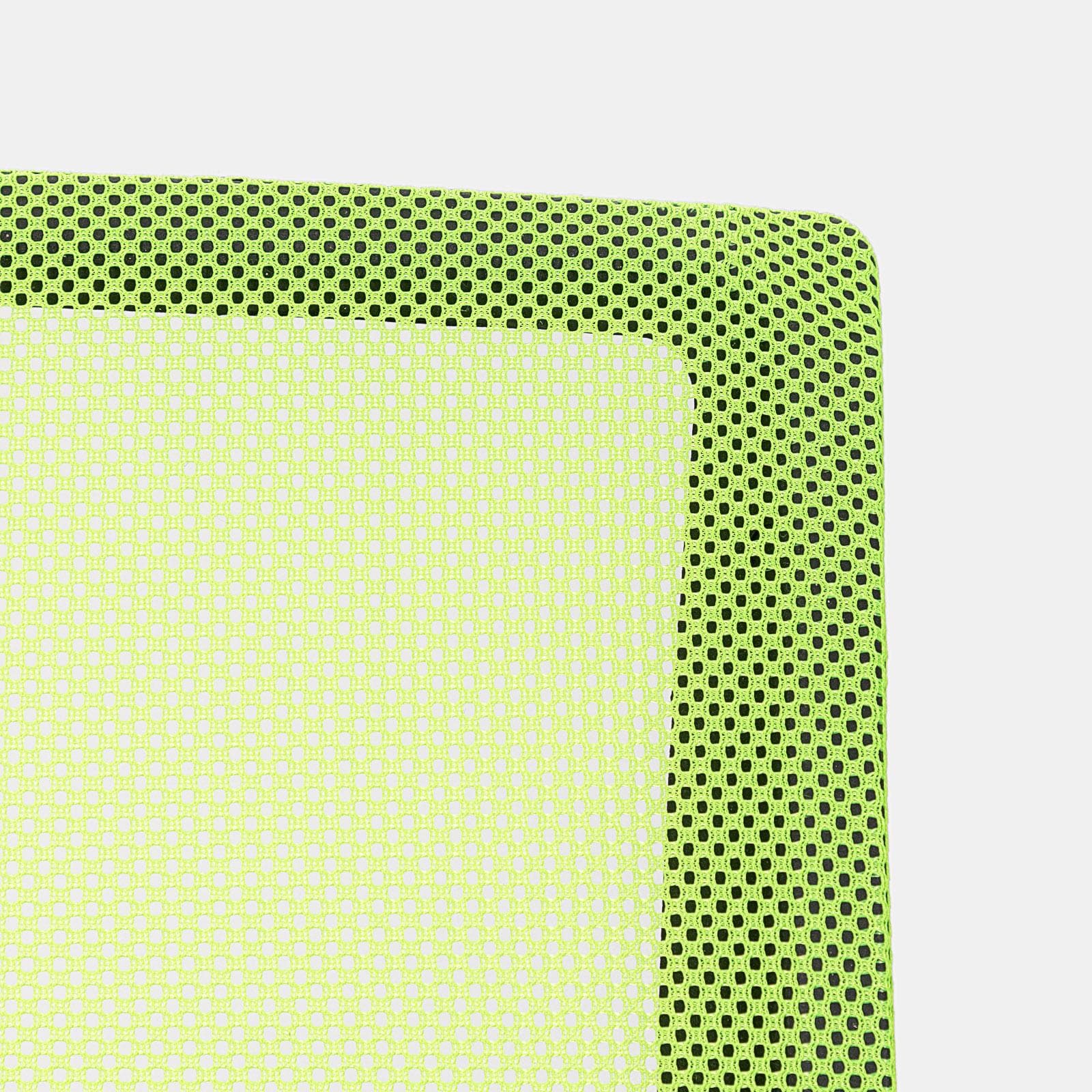 Sedia da ufficio girevole in tessuto mesh nero e schienale traspirante verde - Lizzy