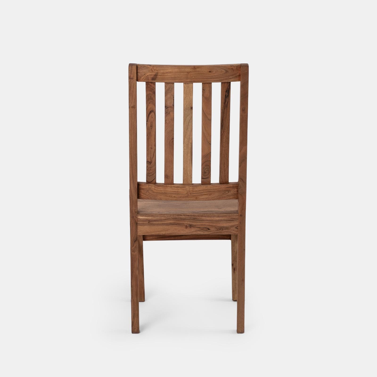 Sedia in legno con schienale a doghe - Freia Acacia