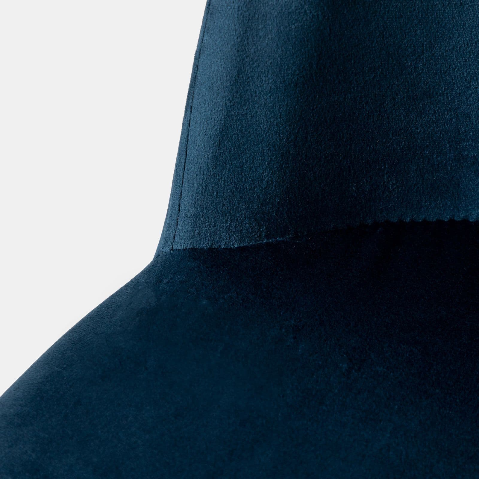 Sedia in velluto blu petrolio con gambe in metallo finitura oro - Zilla