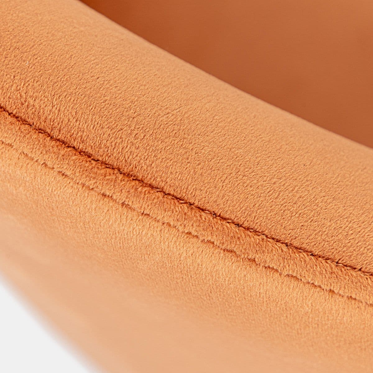Sedia in velluto ruggine con gambe oro - Melt