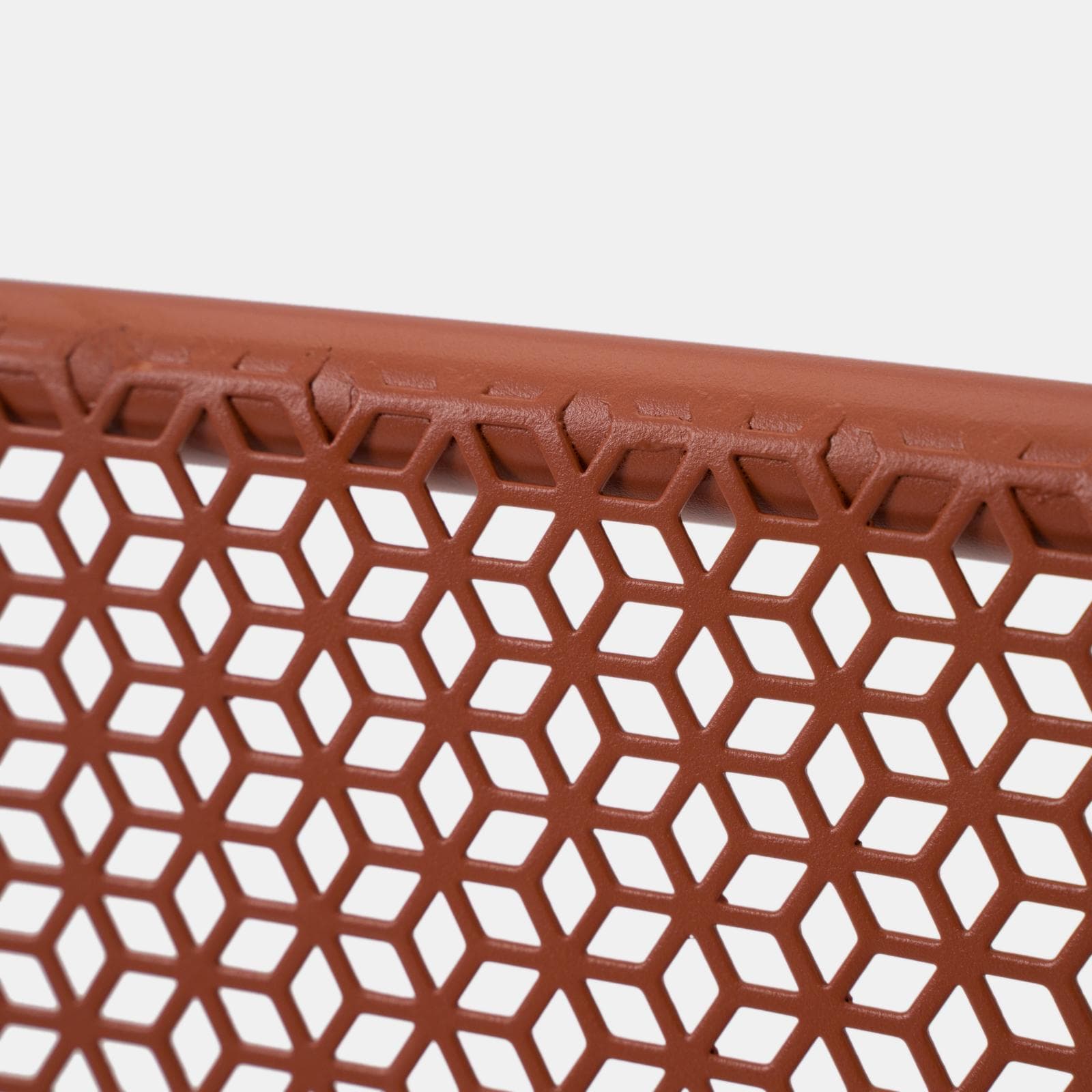 Sedia da esterno pieghevole in acciaio terracotta - Faber