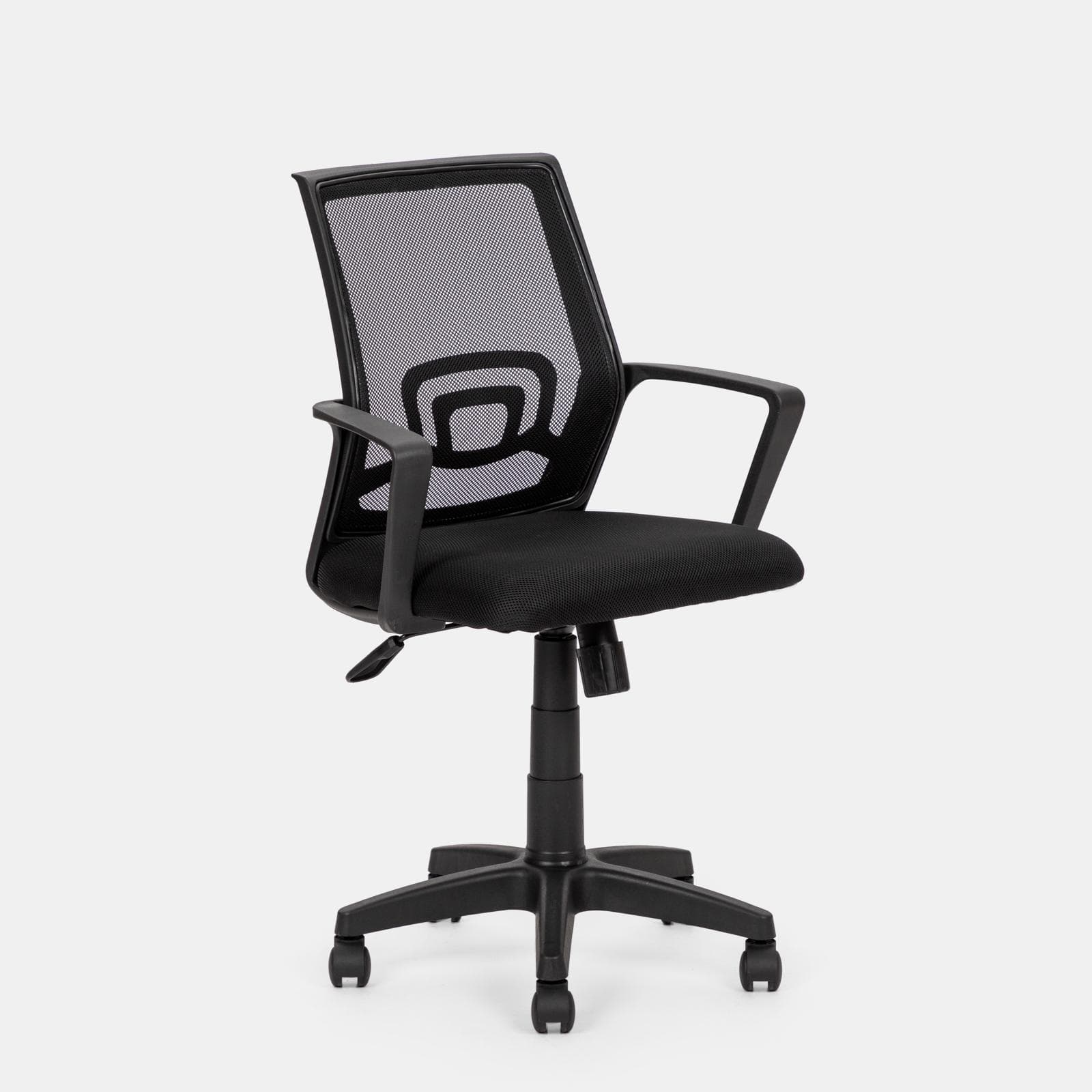 Sedia da ufficio girevole in tessuto mesh e schienale traspirante con supporto lombare - Wilson