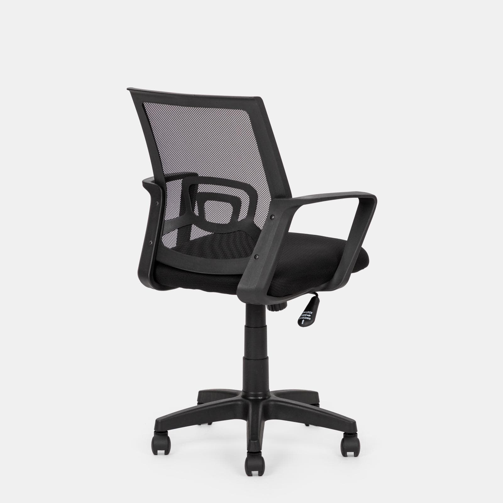 Sedia da ufficio girevole in tessuto mesh e schienale traspirante con supporto lombare - Wilson