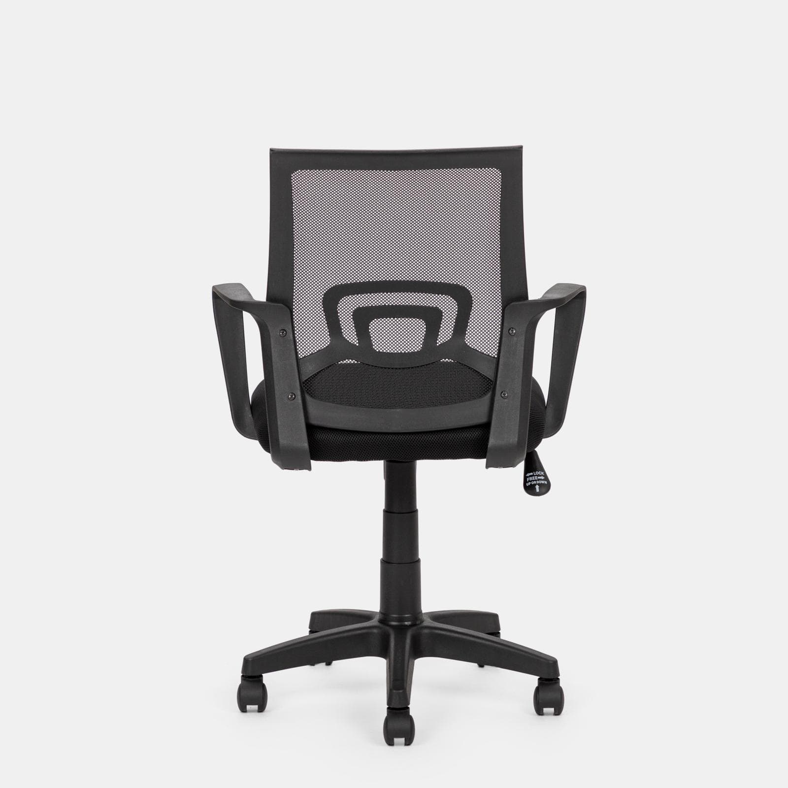 Sedia da ufficio girevole in tessuto mesh e schienale traspirante con supporto lombare - Wilson